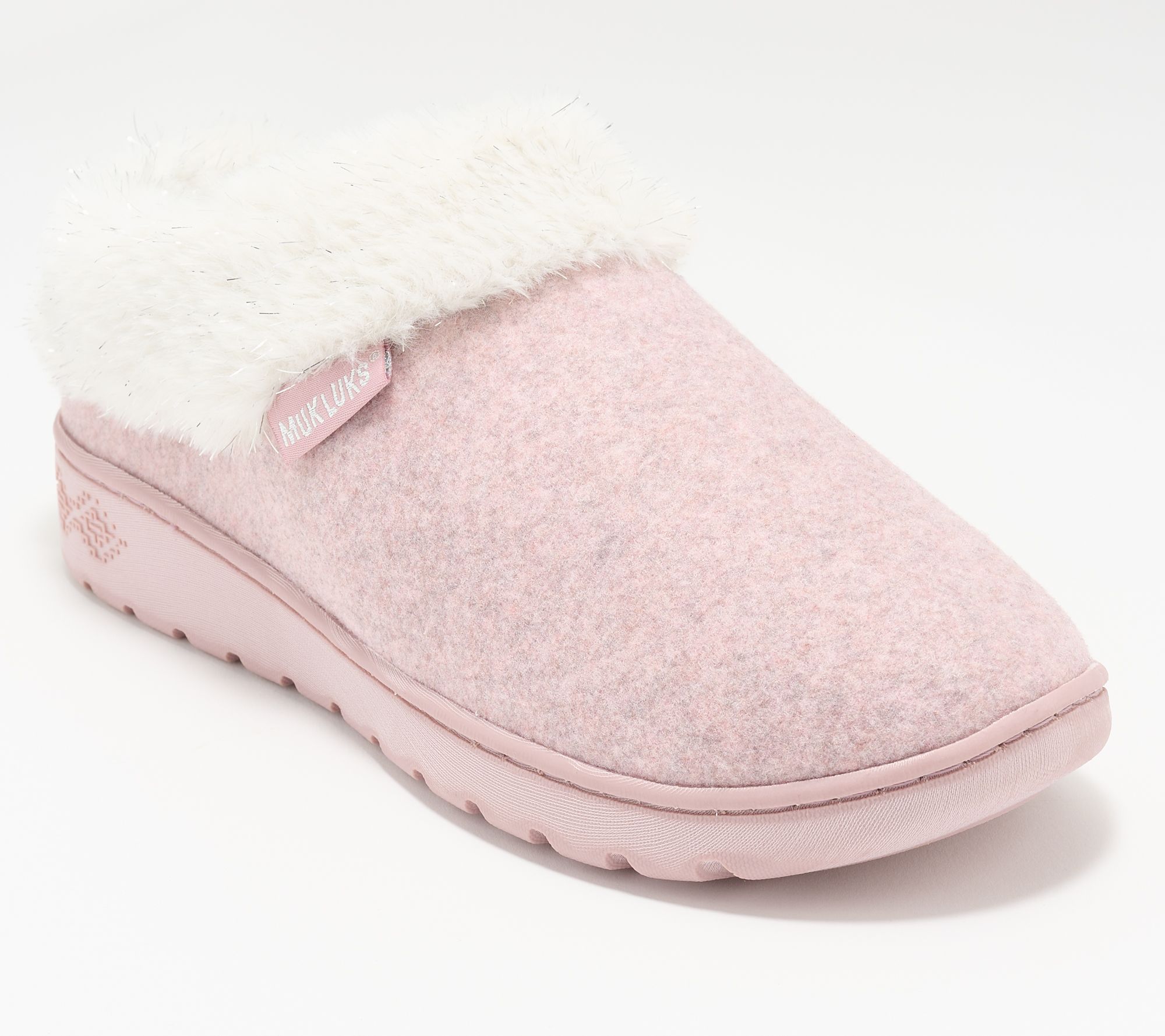 "As Is" MUK LUKS Cozy Slippers w/Faux Fur Lining - Nony Ann