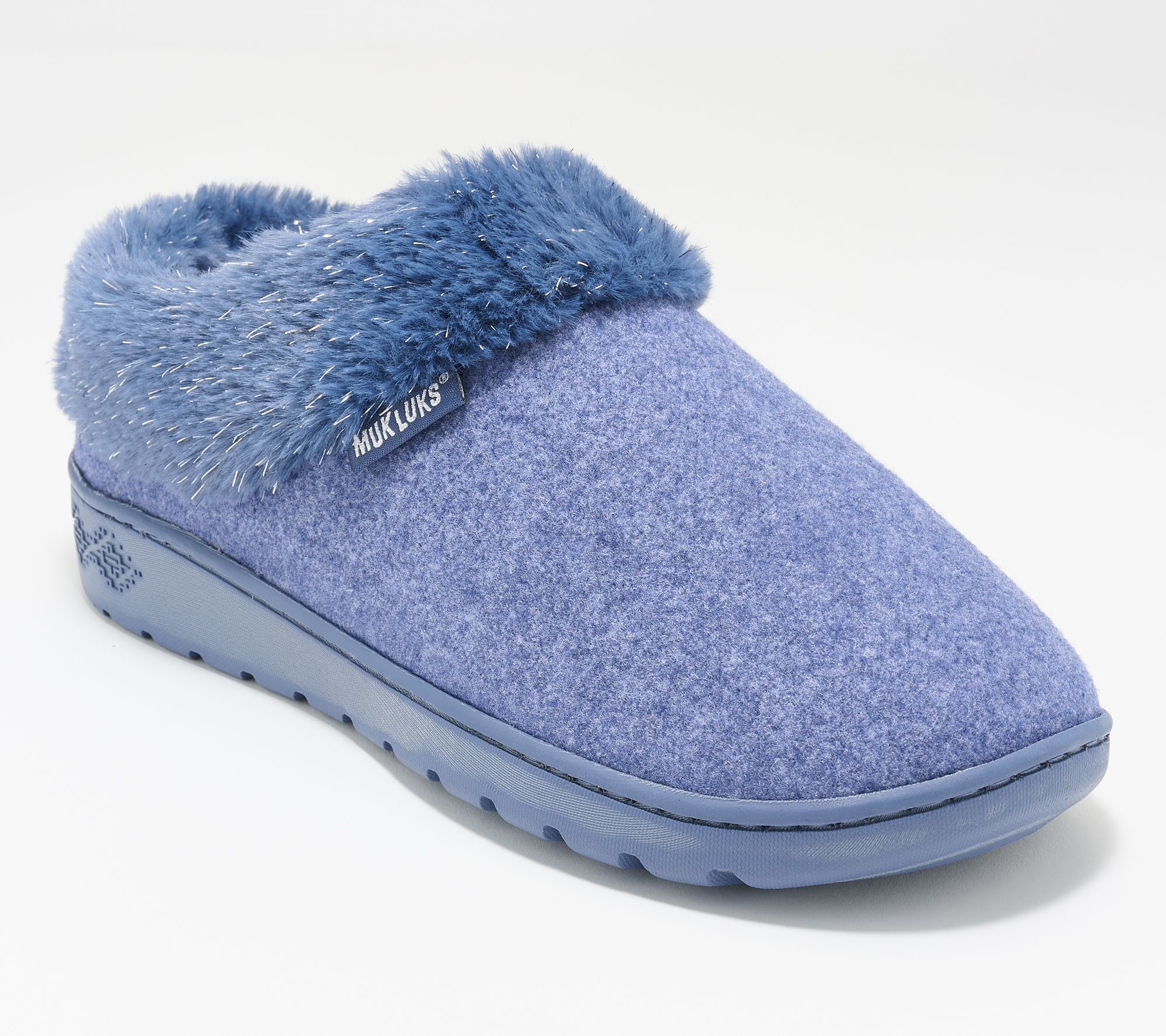 "As Is" MUK LUKS Cozy Slippers w/Faux Fur Lining - Nony Ann