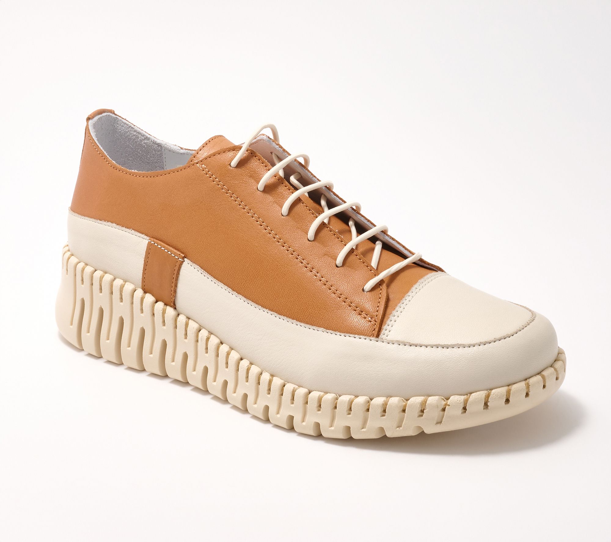 Spring Step Leather Casual Sneakers - Surana