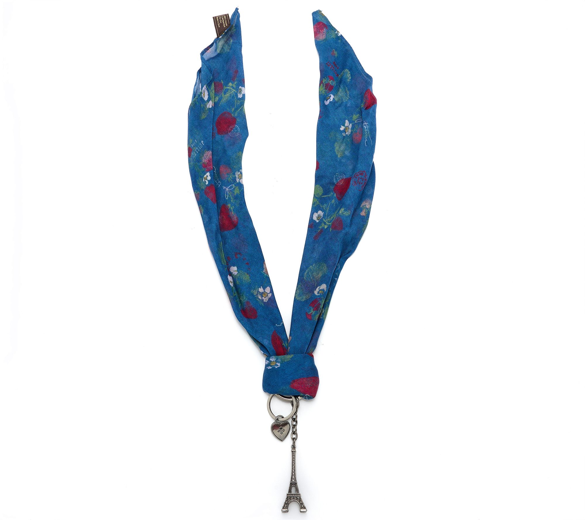 "As Is" Patricia Nash Eiffel Tower Scarf Bag Charm