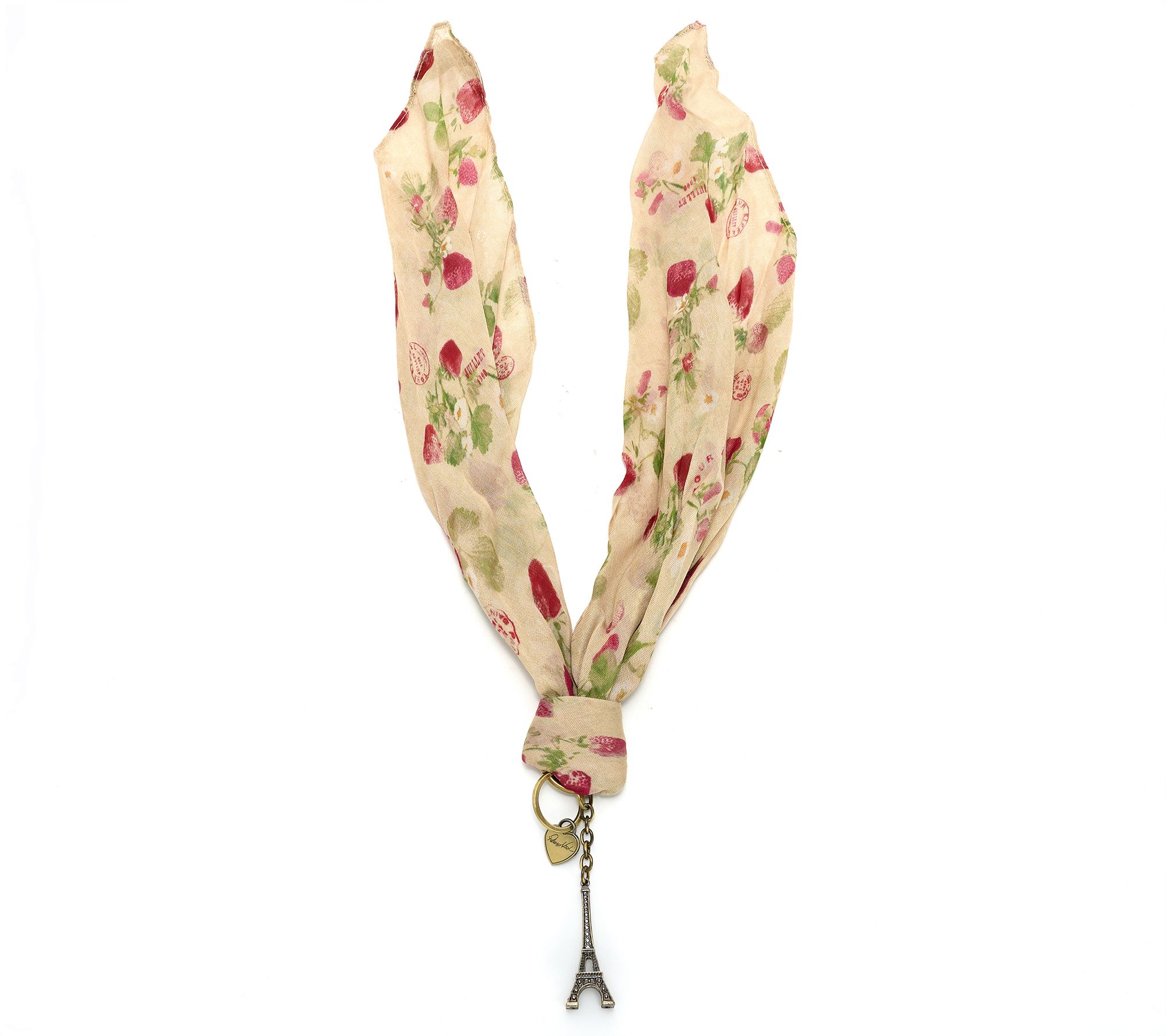 "As Is" Patricia Nash Eiffel Tower Scarf Bag Charm