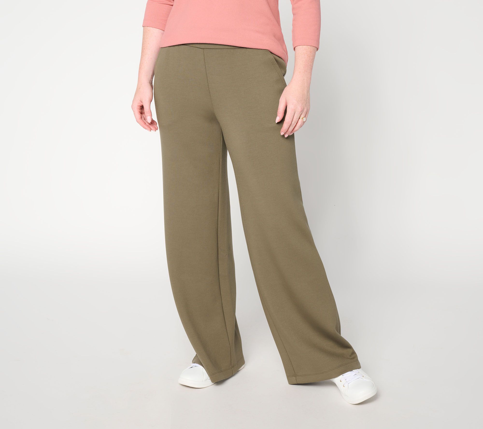Martha Stewart Signature Regular Comfort Stretch Wide Leg Pant