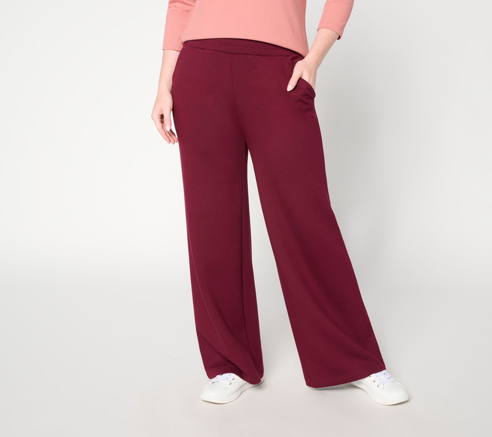 Martha Stewart Signature Regular Comfort Stretch Wide Leg Pant
