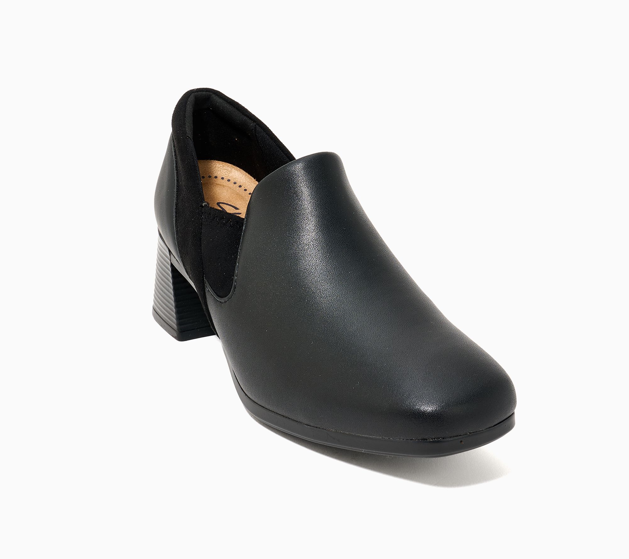  Clarks Collection Leather Heeled Shooties -Marriann Pure