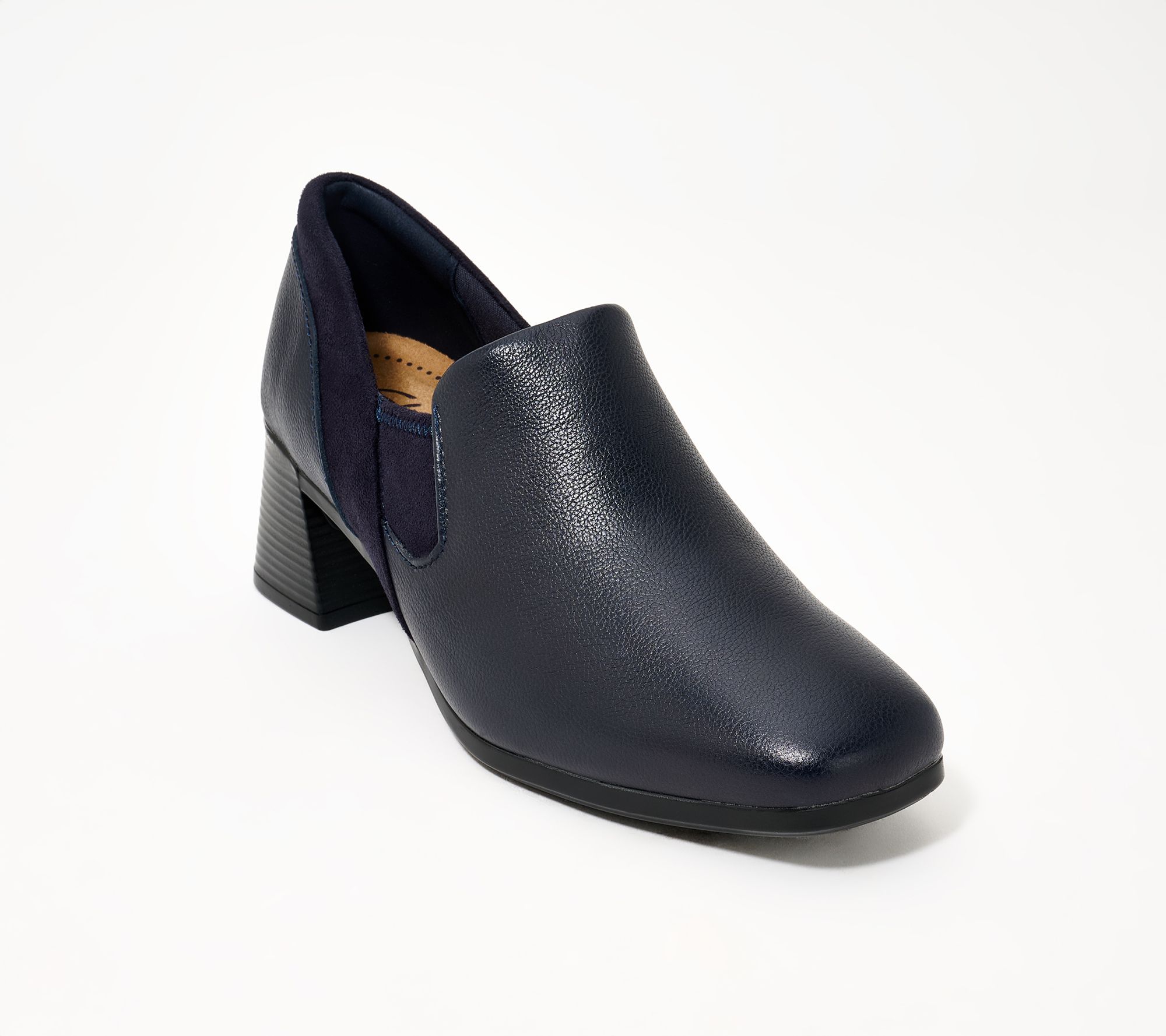 Clarks Collection Leather Heeled Shooties -Marriann Pure