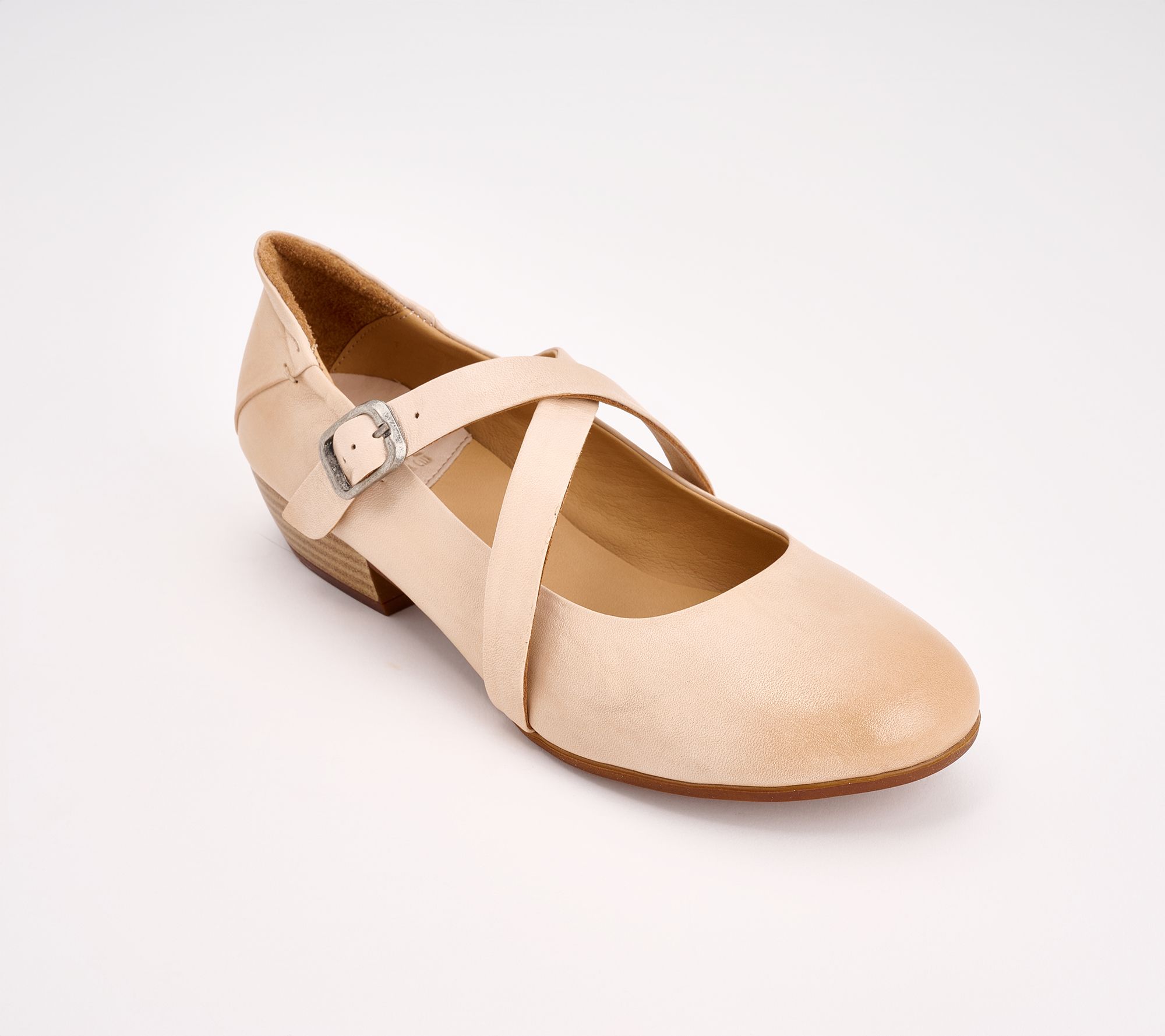 Miz Mooz Leather Heeled Mary Janes - Carney