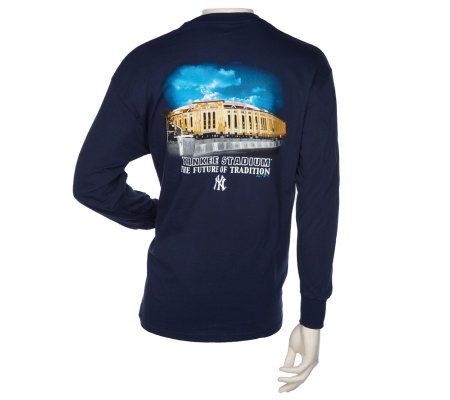 NY Yankees 2-Sided Stadium Long Sleeve T-Shirt 