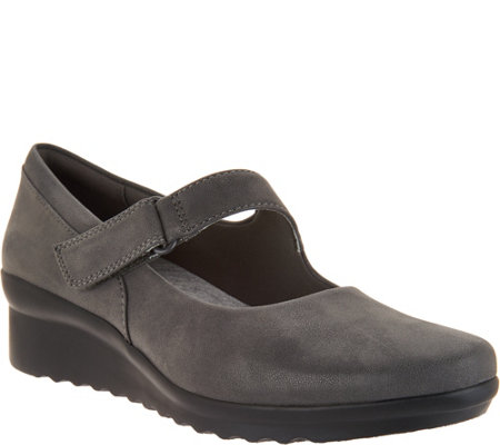 CLOUDSTEPPERS by Clarks Wedge Mary Janes - Caddell Yale - Page 1 — QVC.com