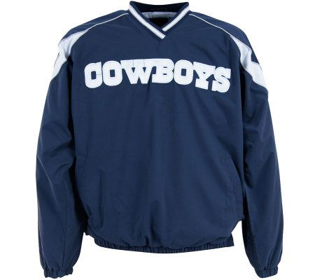 NFL Dallas Cowboys V-Neck Midweight Pullover Jacket 