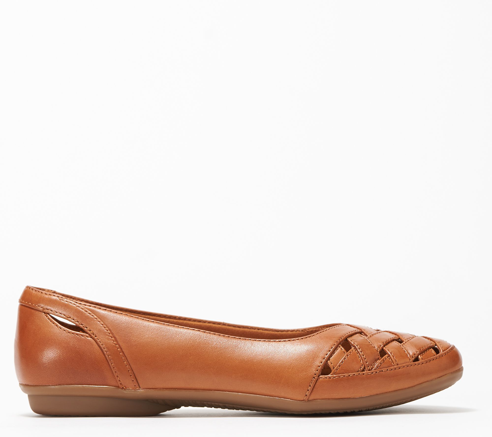 clarks gracelin maze leather flat