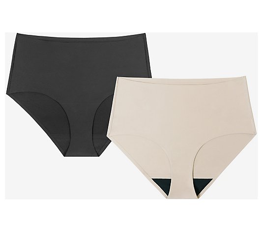 Anti x Proof Set of 2 Moderate Leakproof Mid-Rise Brief