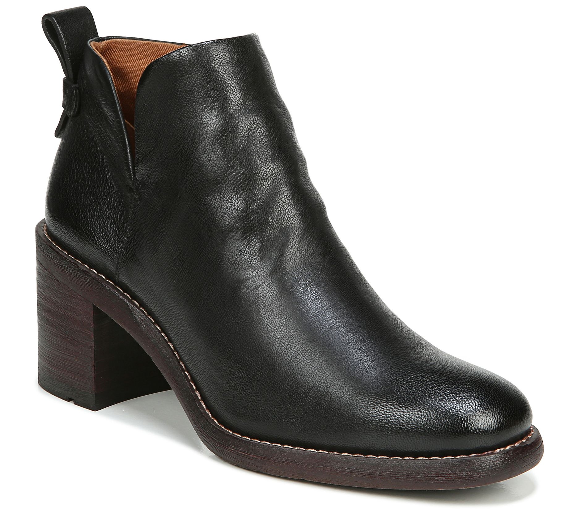 franco klora block heel bootie