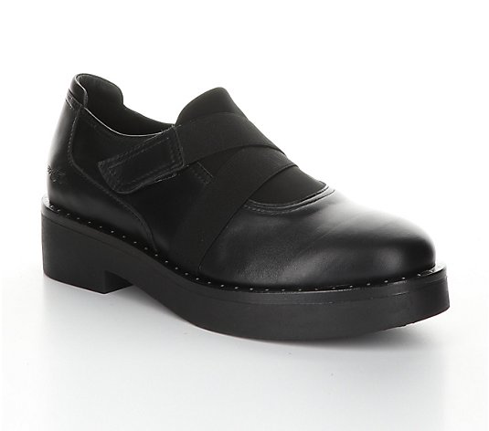 Bos & Co Leather Rubber Heel Shoes - Fling