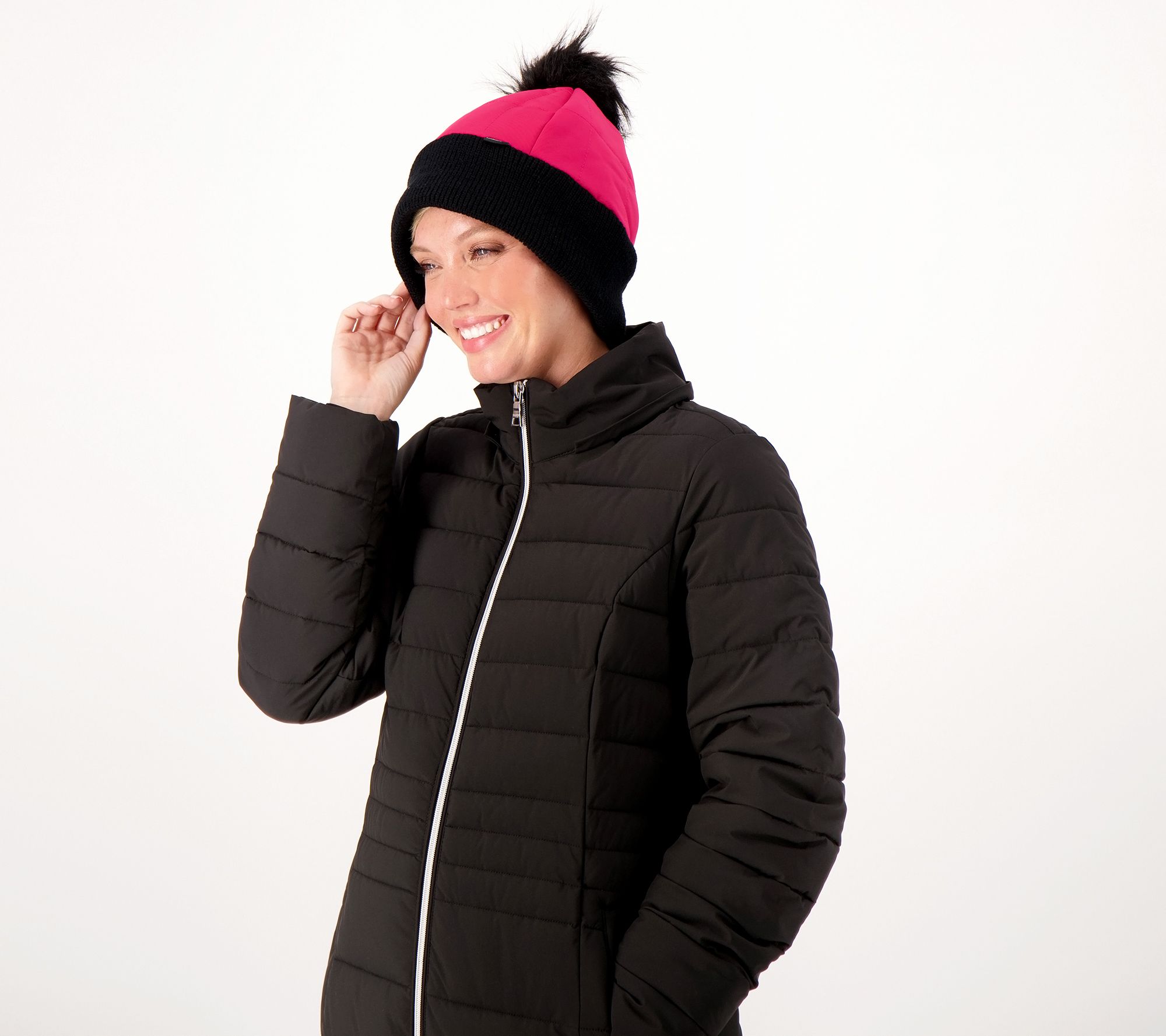 "As Is" Arctic Expedition Quilted Pom Beanie