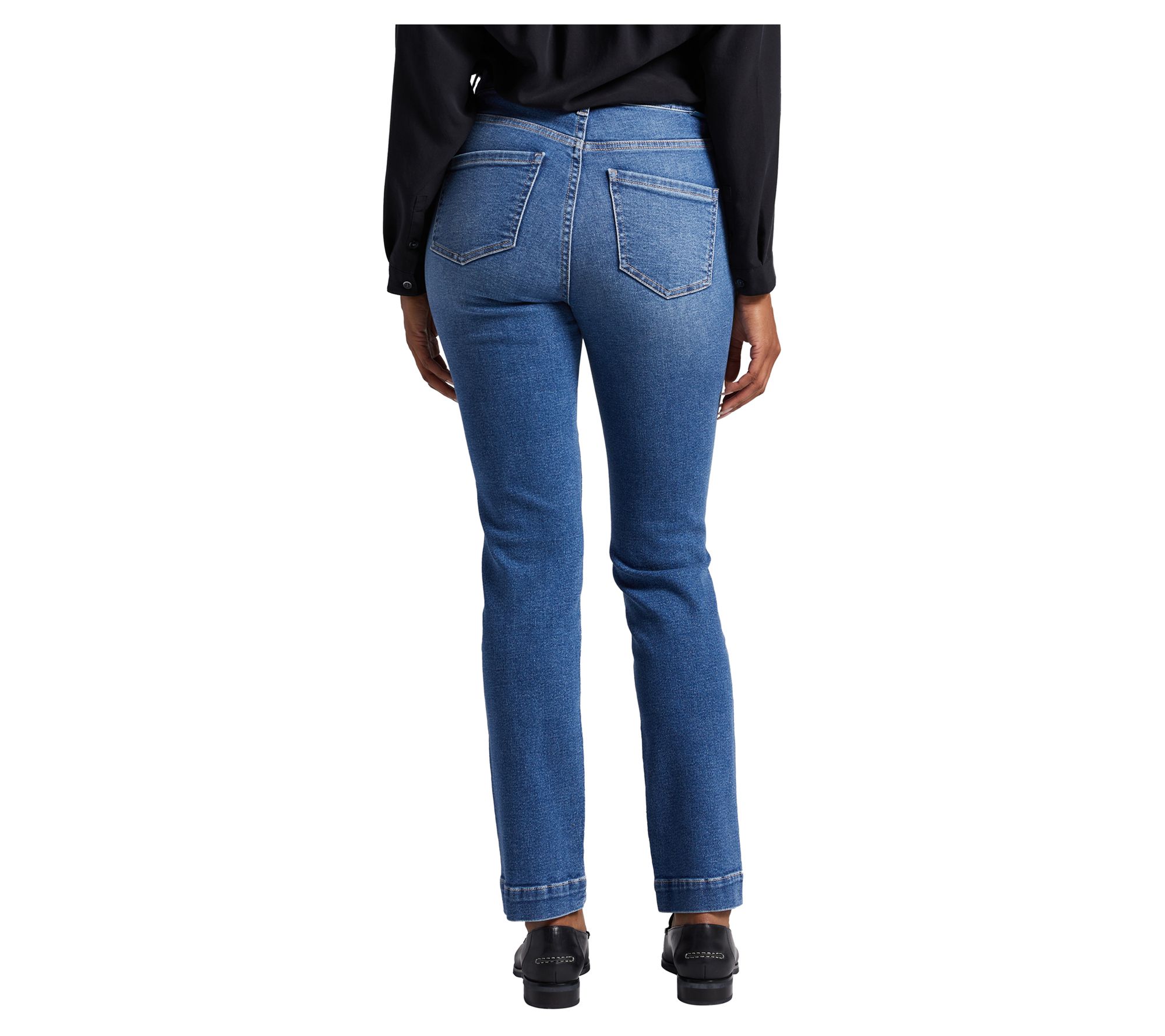 Jag jeans high rise outlet straight leg pull on