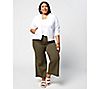 "As Is" Encore by Idina Menzel Regular Colored Wide Leg Crop Jeans, 6 of 6