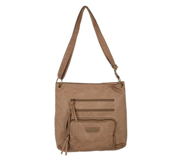 Stone Mountain Embossed Smoky Mountain Super Crossbody-Cognac