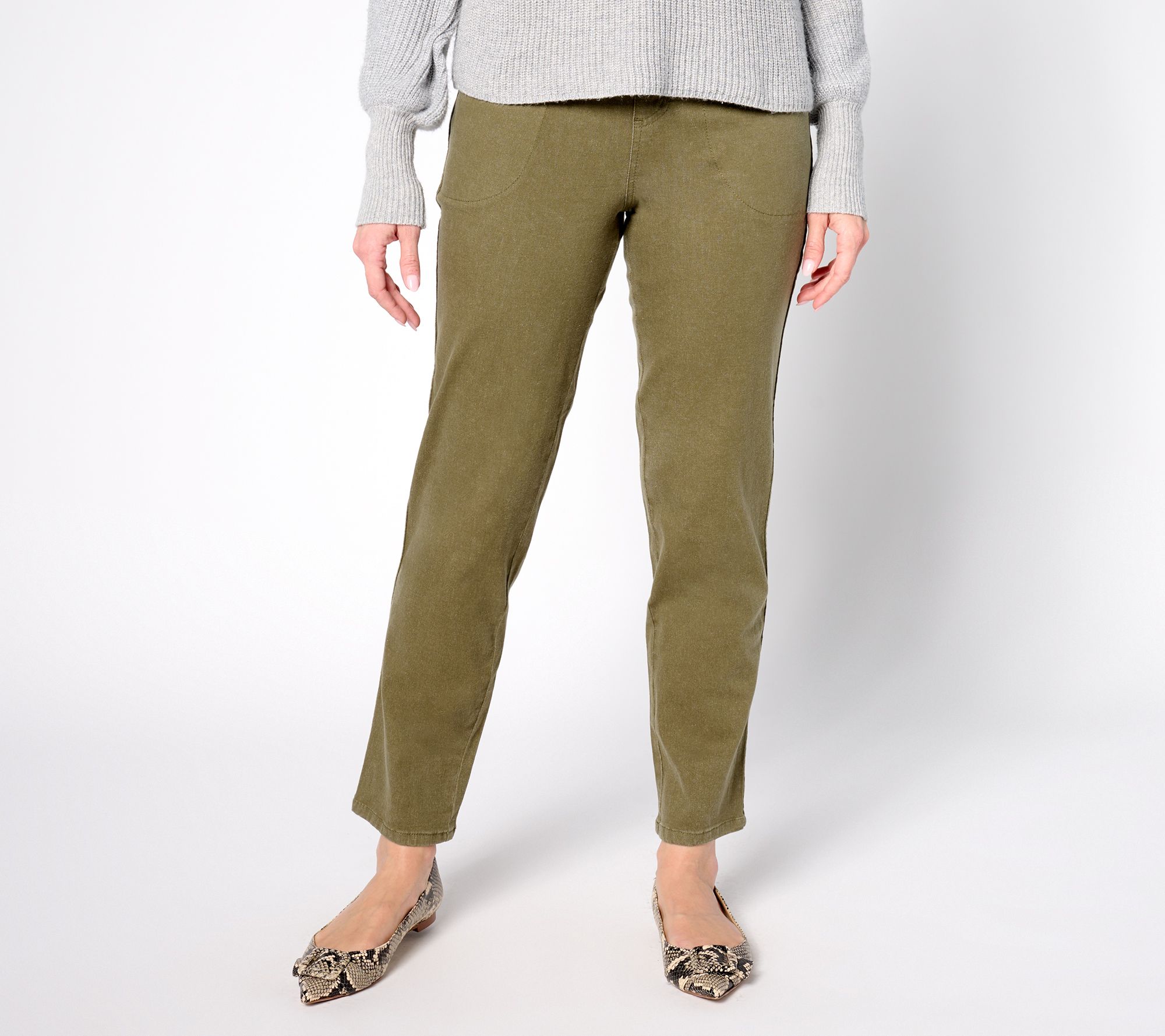 Denim & Co. "How Timeless" Regular 4-Pocket Pull-On Jeans