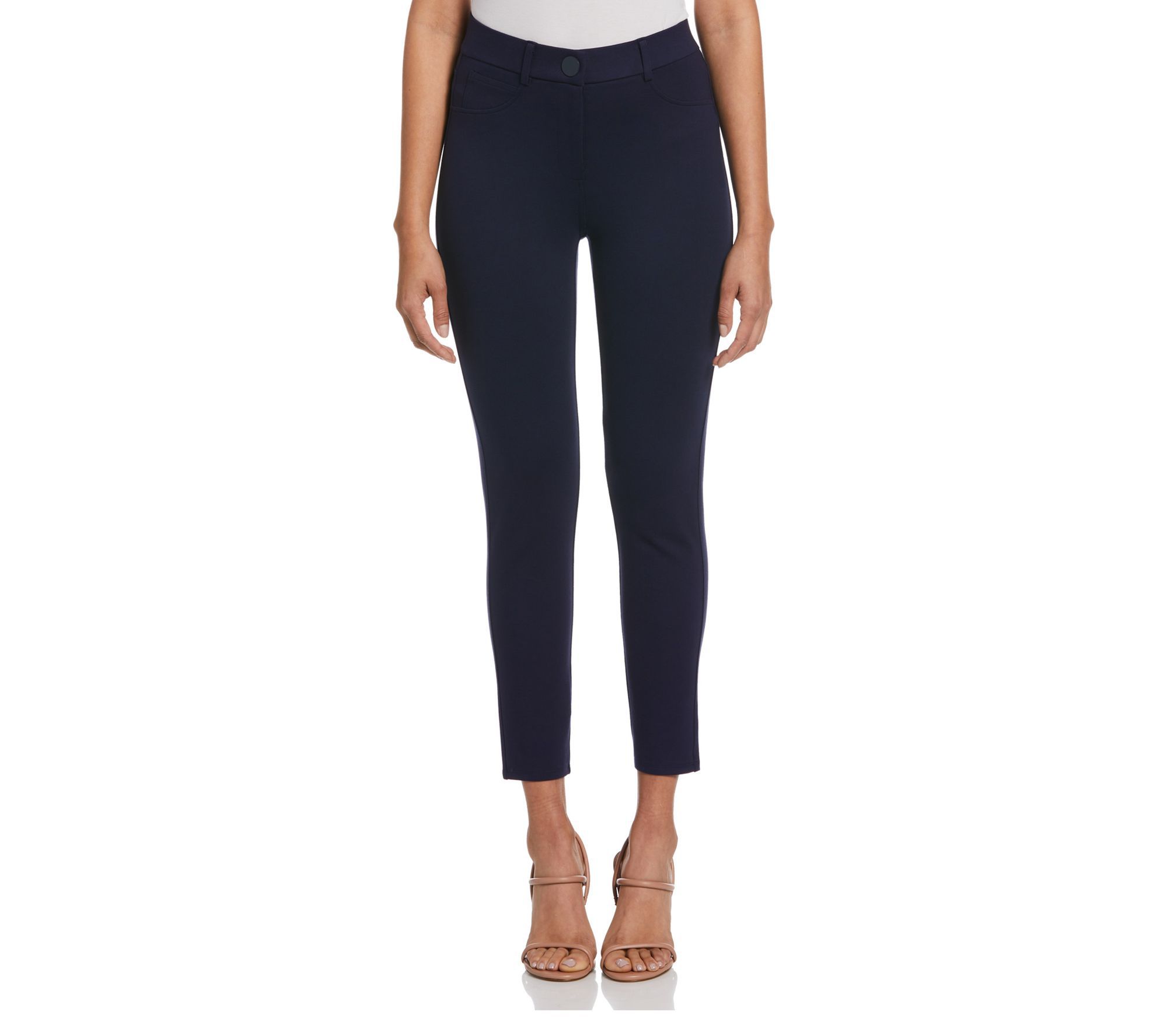 Ella Rafaella 5 Pocket Ponte Knit Pant - QVC.com