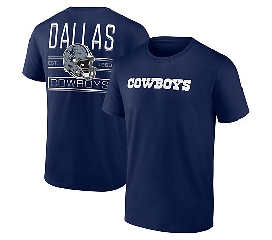 NFL Dallas Men's Short Sleeve T-Shirt w/ Double Sided Graphics - QVC.com
