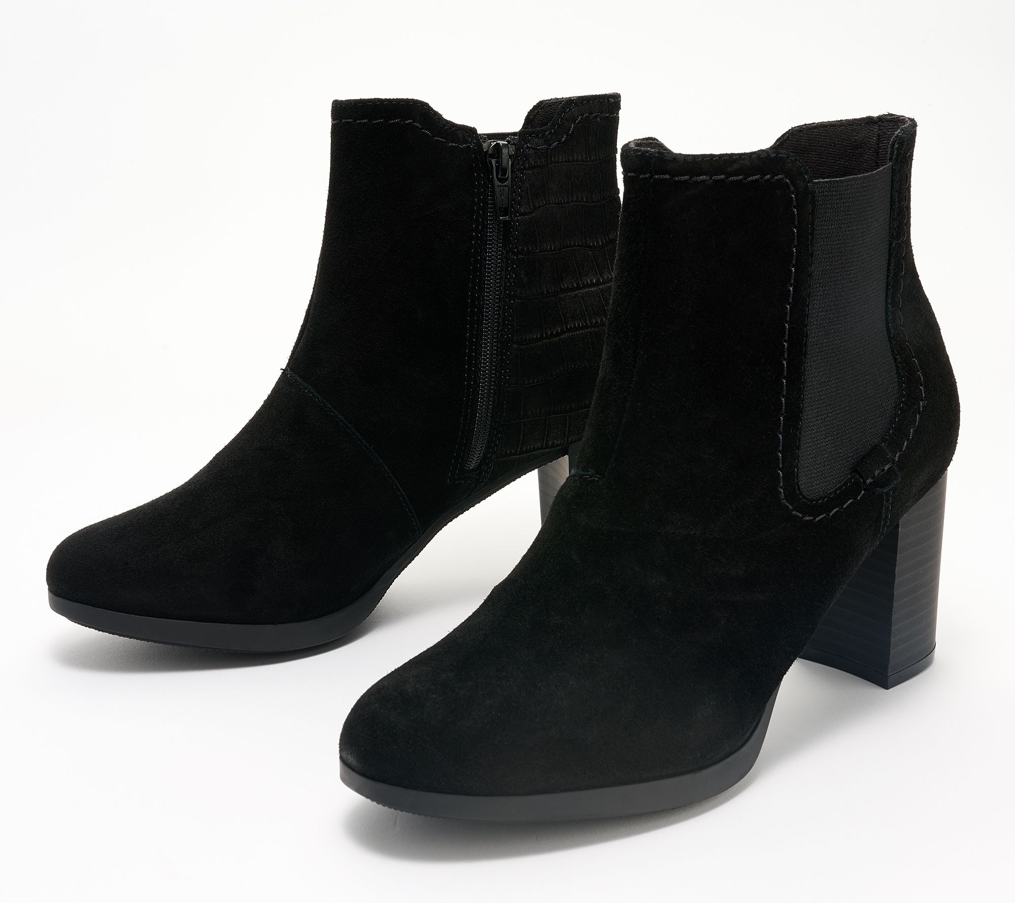 Clarks Collection Leather Ankle Boot - Bayla Rose