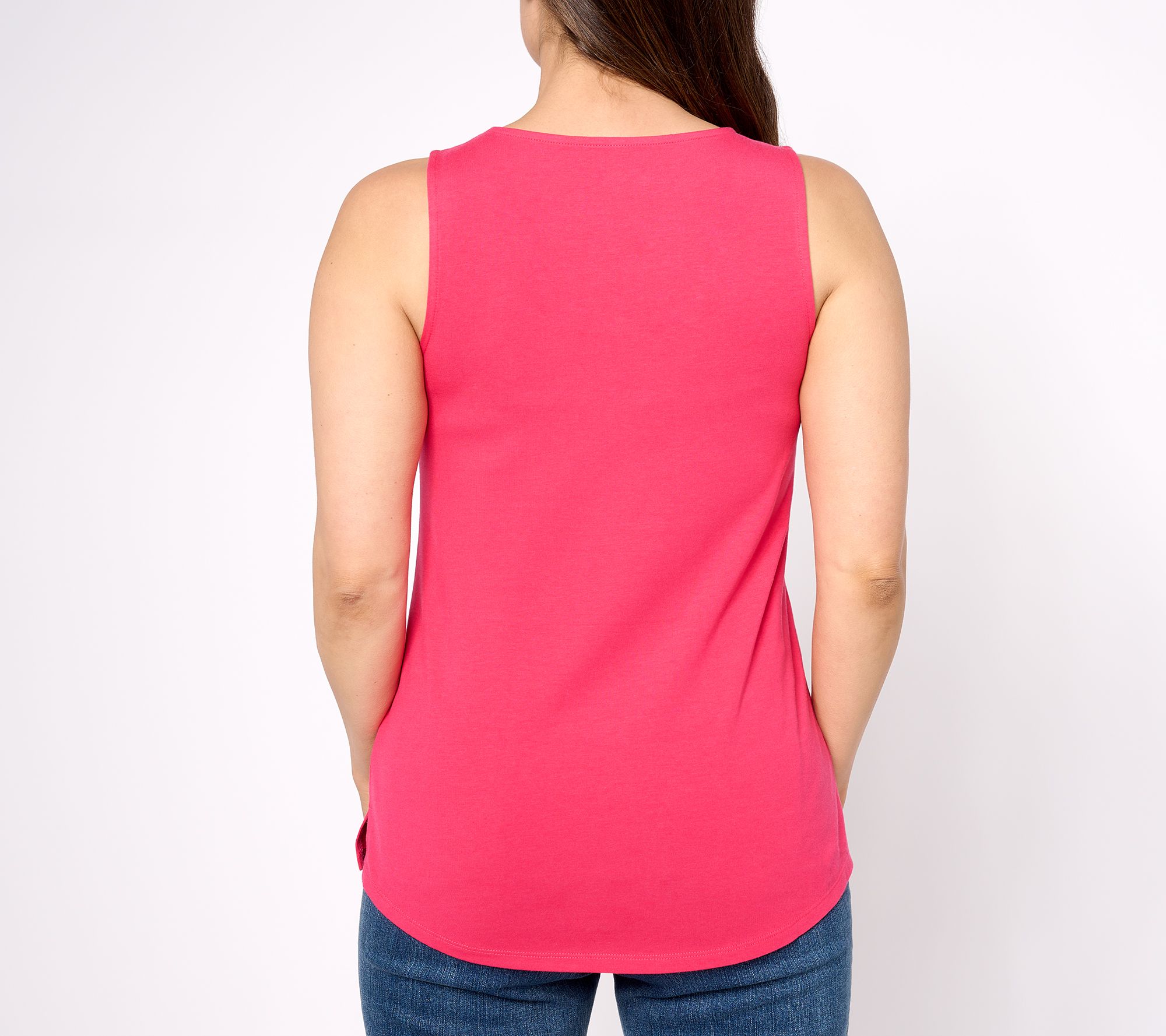 Isaac Mizrahi Live! Essentials Scoop Neck Layering Tank