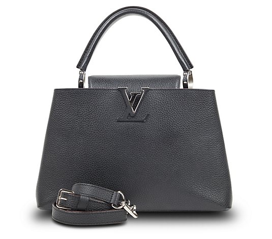 Pre-Owned Louis Vuitton Capucines MM Black