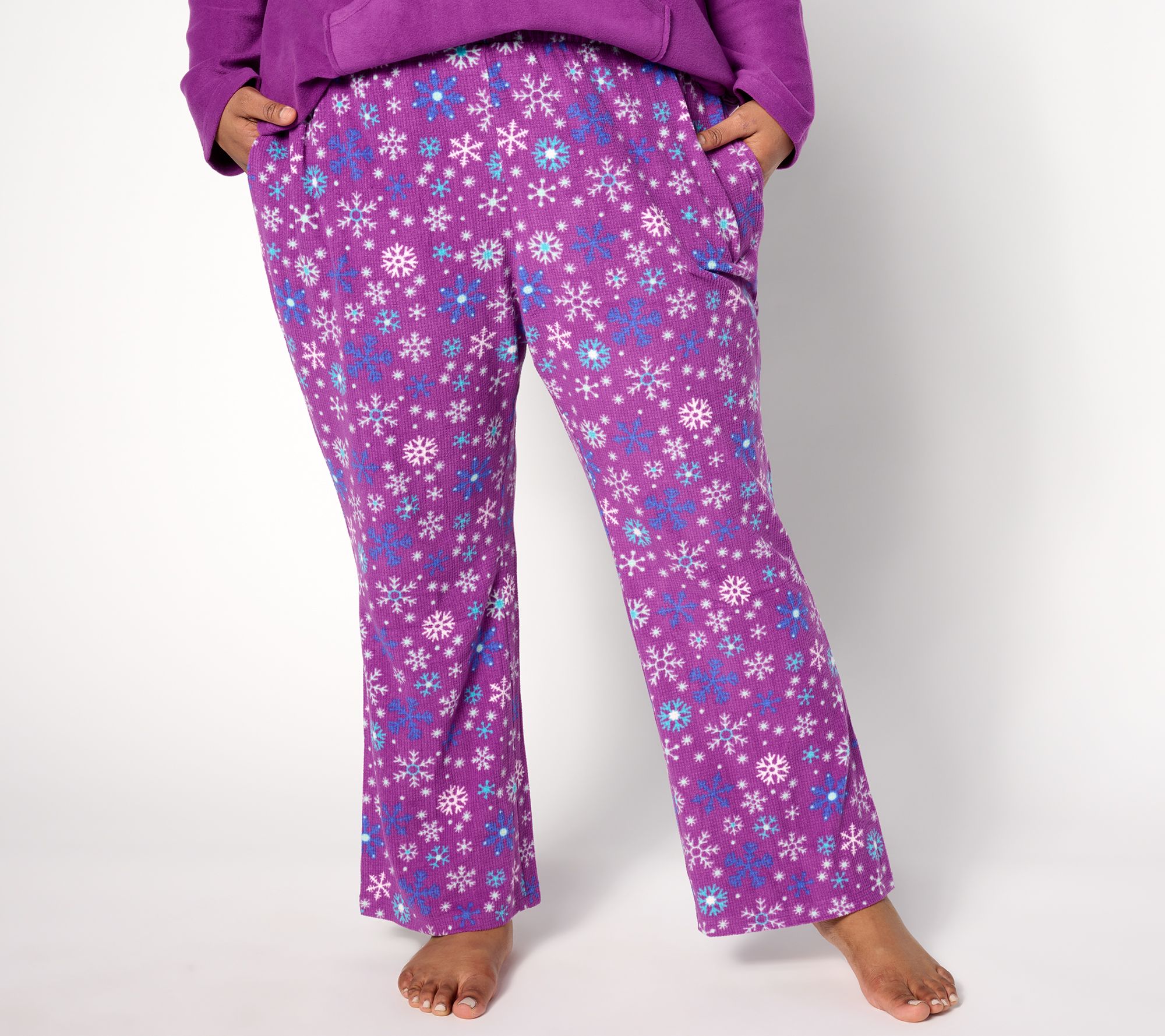 Soft Plush Fleece Womens Lounge Outdoor Pants Adult Pajama Bottoms