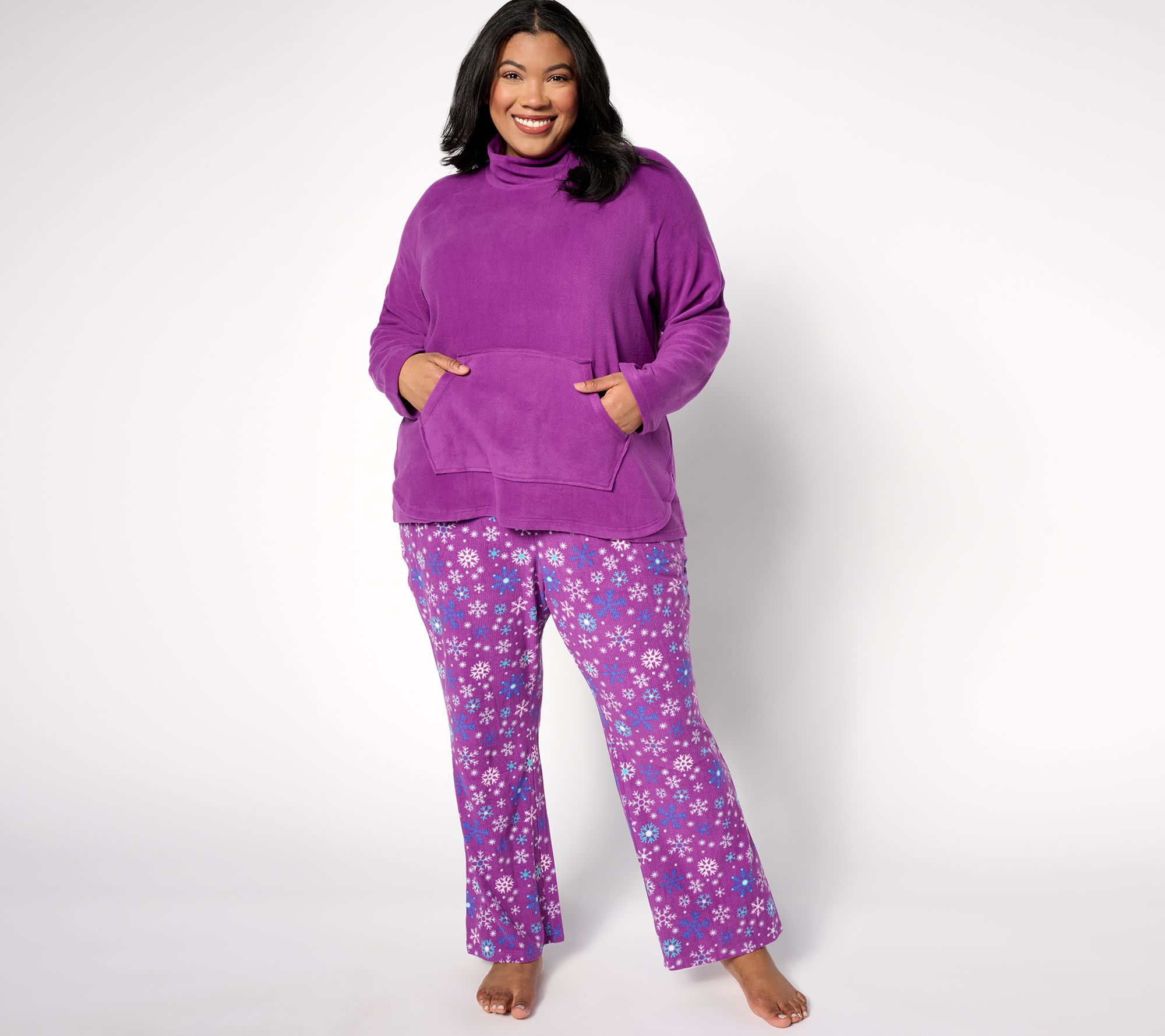 Dreams & Co. Women's Plus Size Knit Sleep Pant - 1x, Pink : Target
