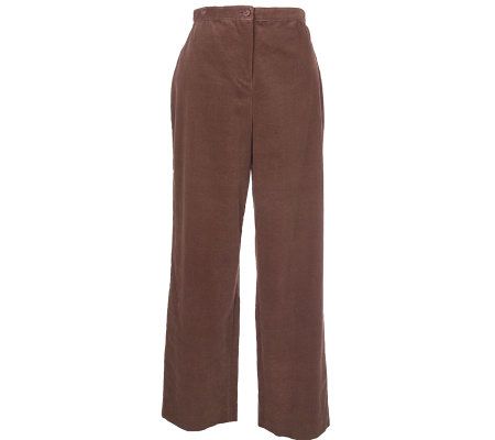 Susan Graver Stretch Corduroy Pants - Page 1 — QVC.com