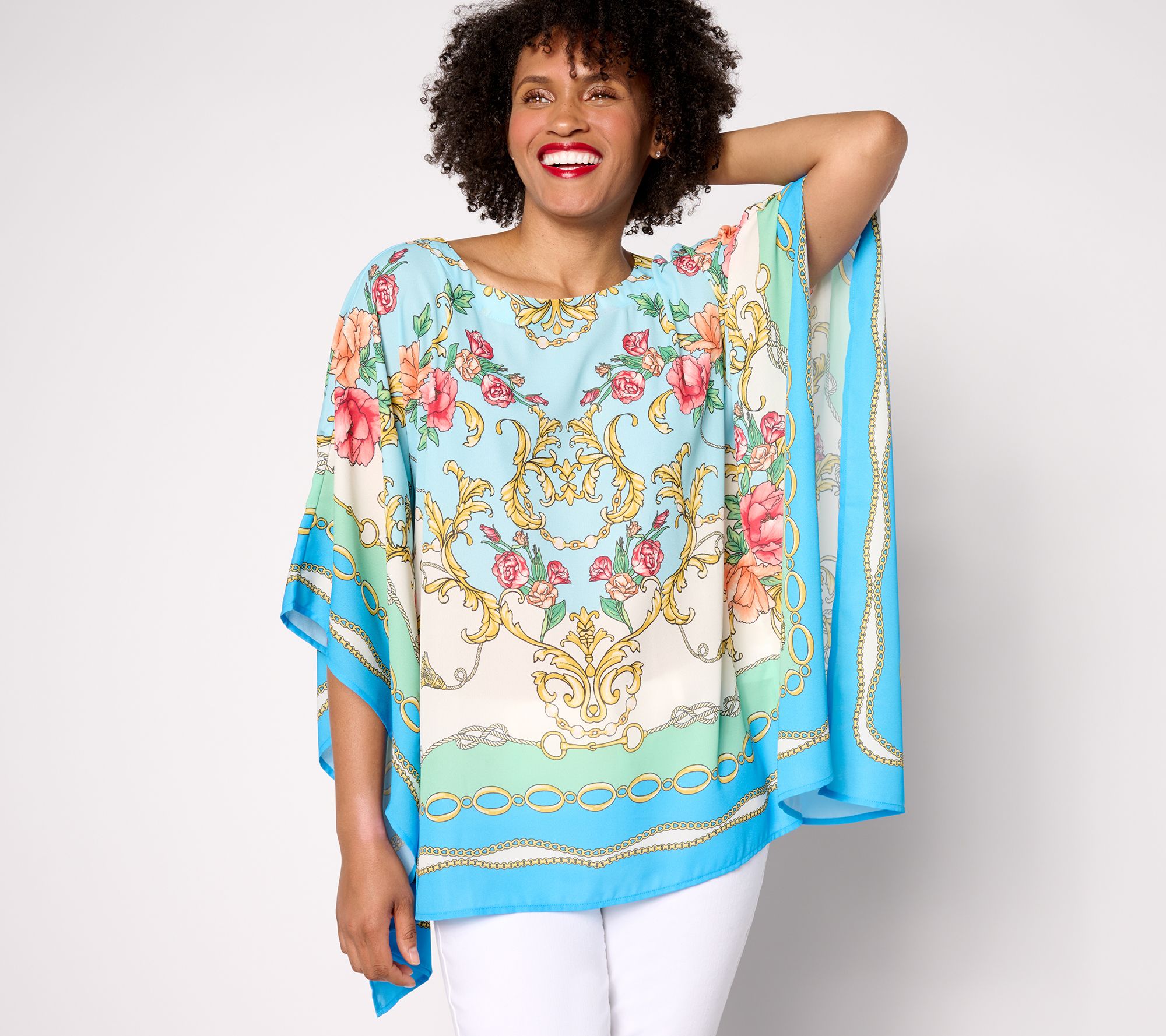 Belle by Kim Gravel High Status Poncho Top