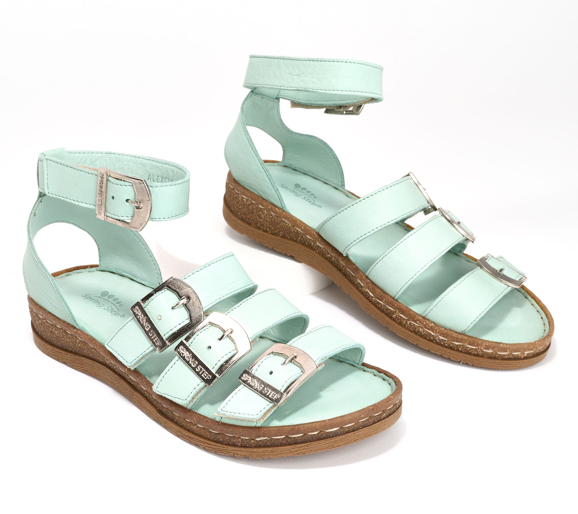 Spring Step Leather Sandals Alexcia