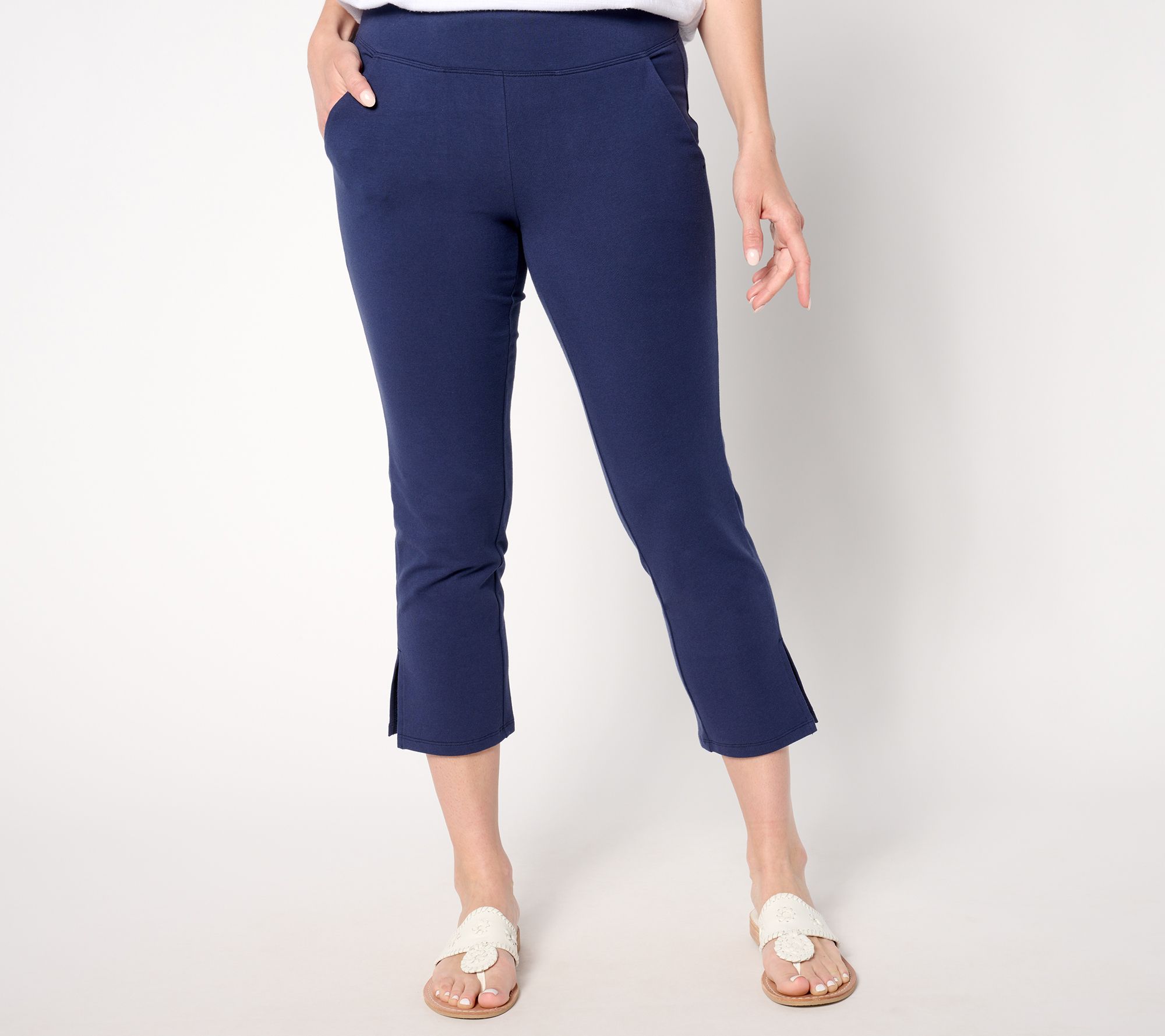 Women with Control Tummy Control Regular Knit Crop Pants