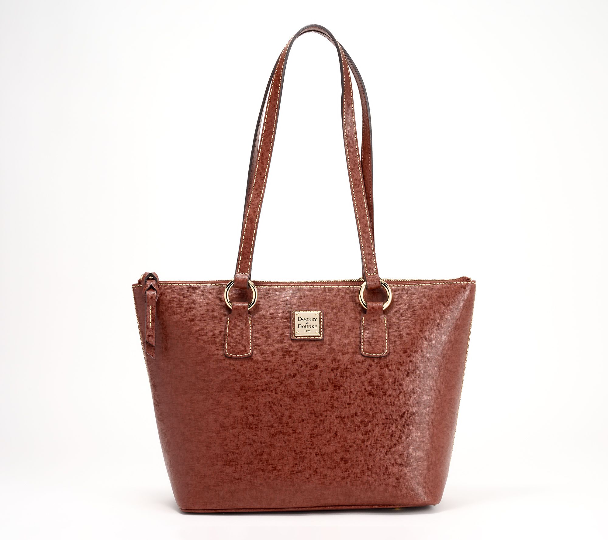 Dooney & Bourke Saffiano Leather Small Wren Zip Tote