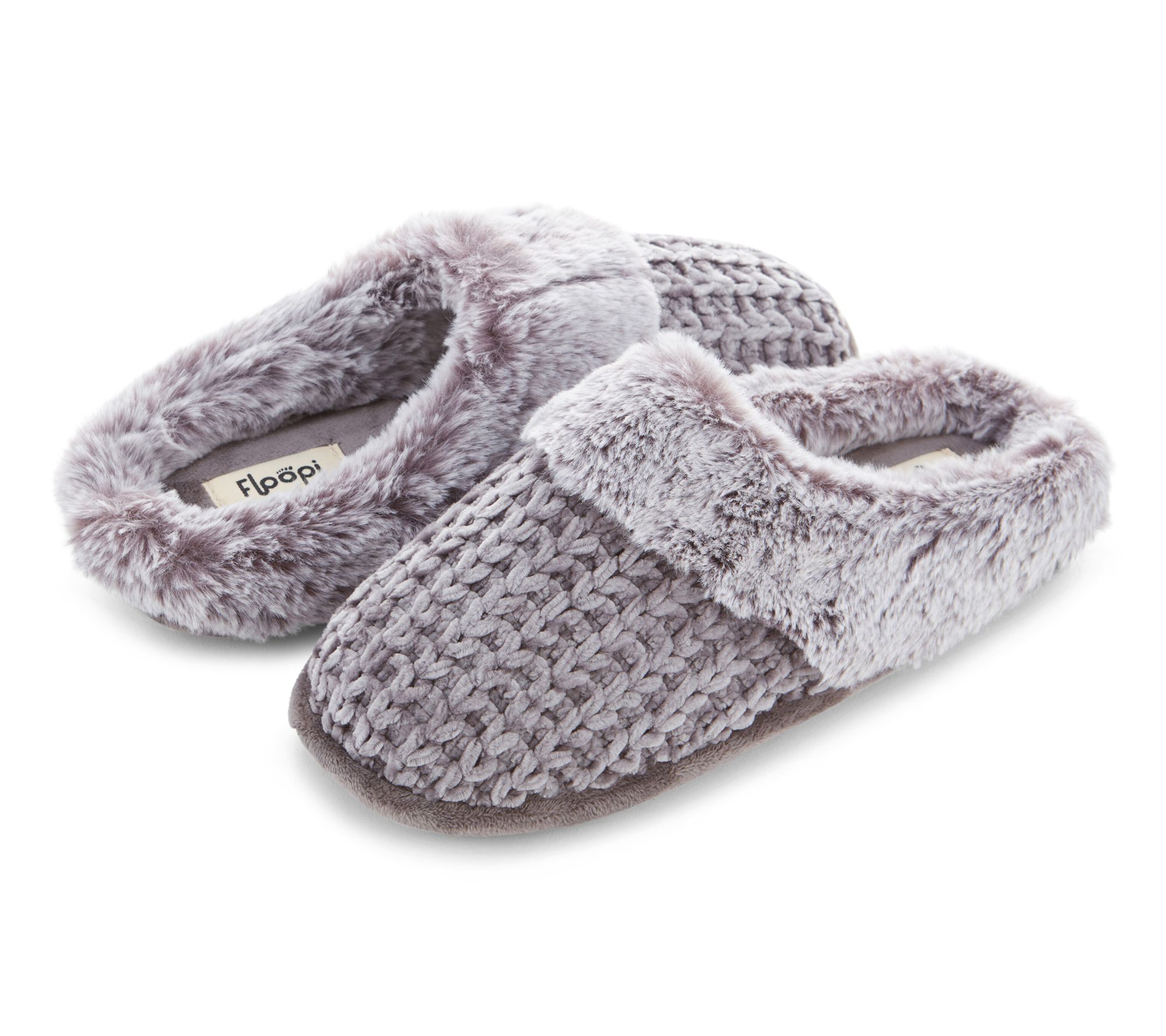 Floopi Women's Kinsley Chenille Knit Scuff Slipper