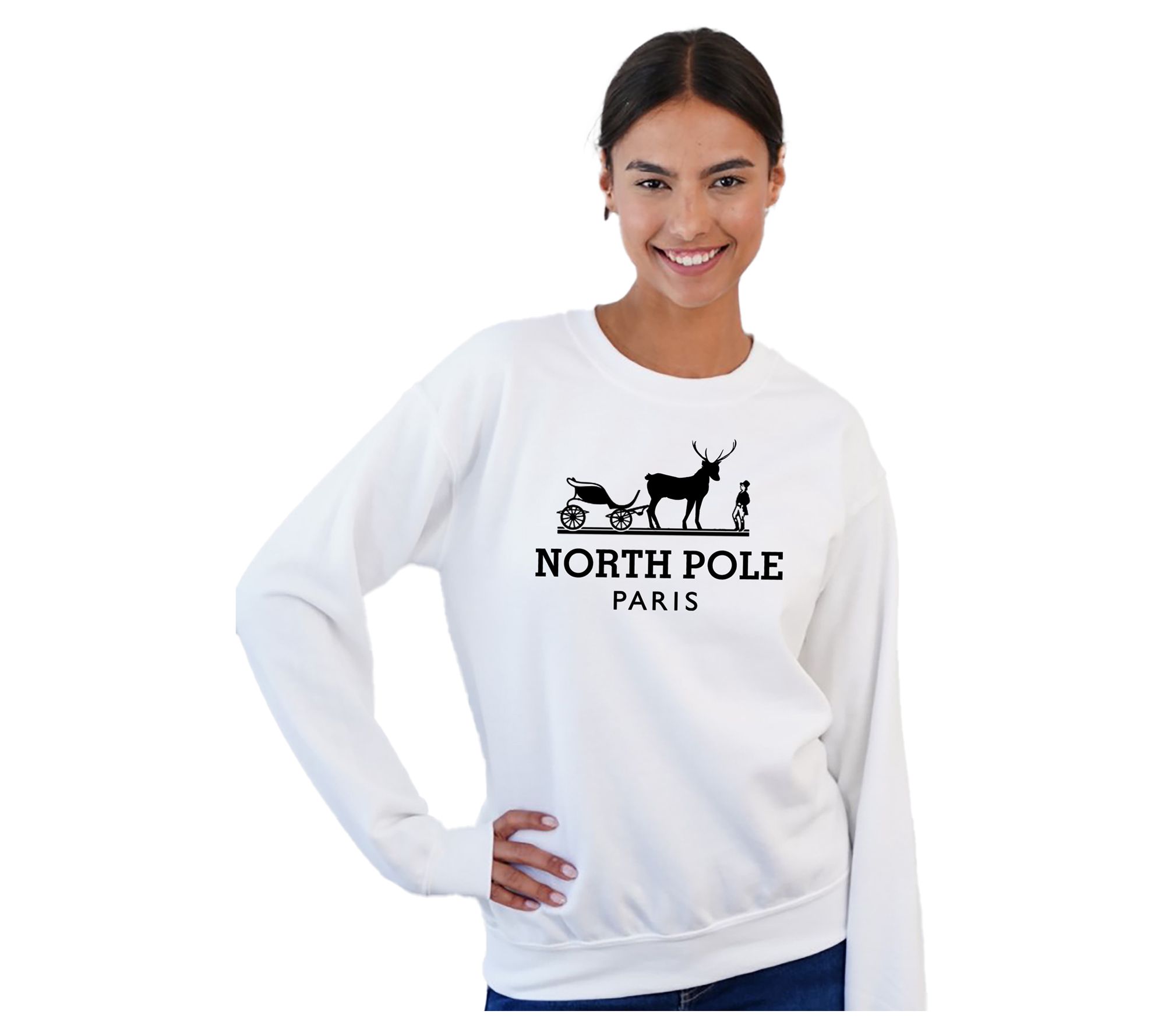 By The Edit Fun & Festive Winter Motif Crewneck Sweatshirt