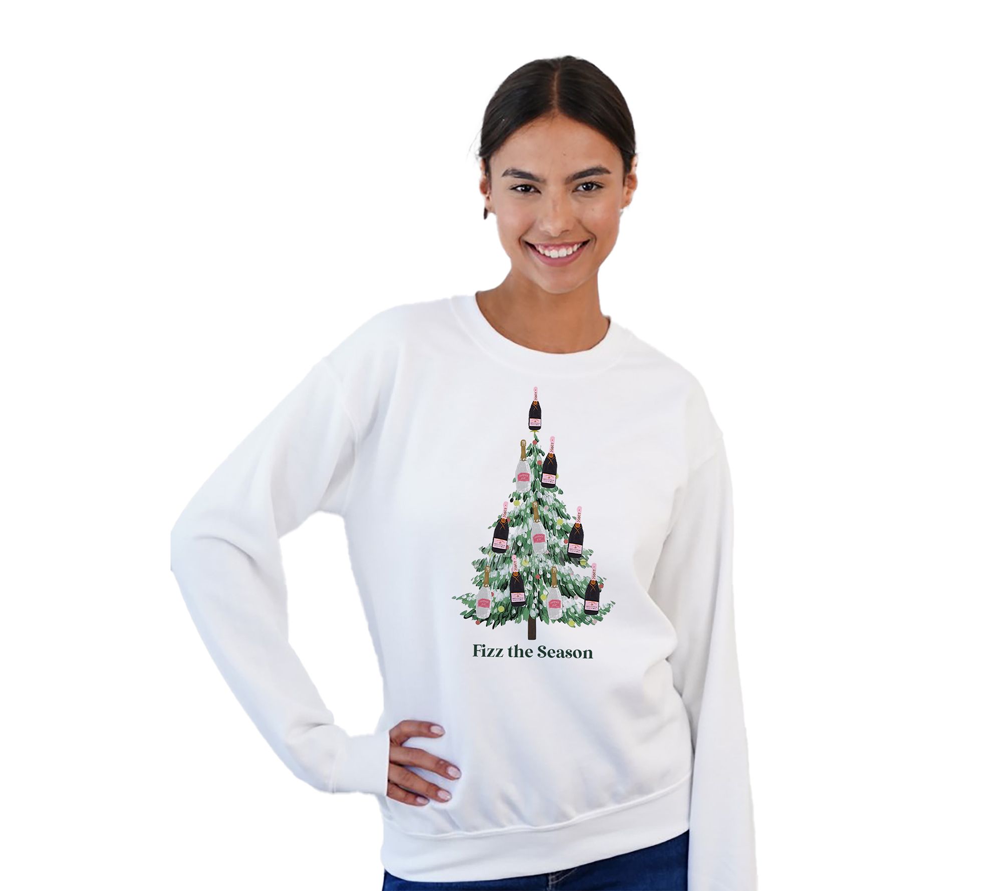 By The Edit Fun & Festive Winter Motif Crewneck Sweatshirt