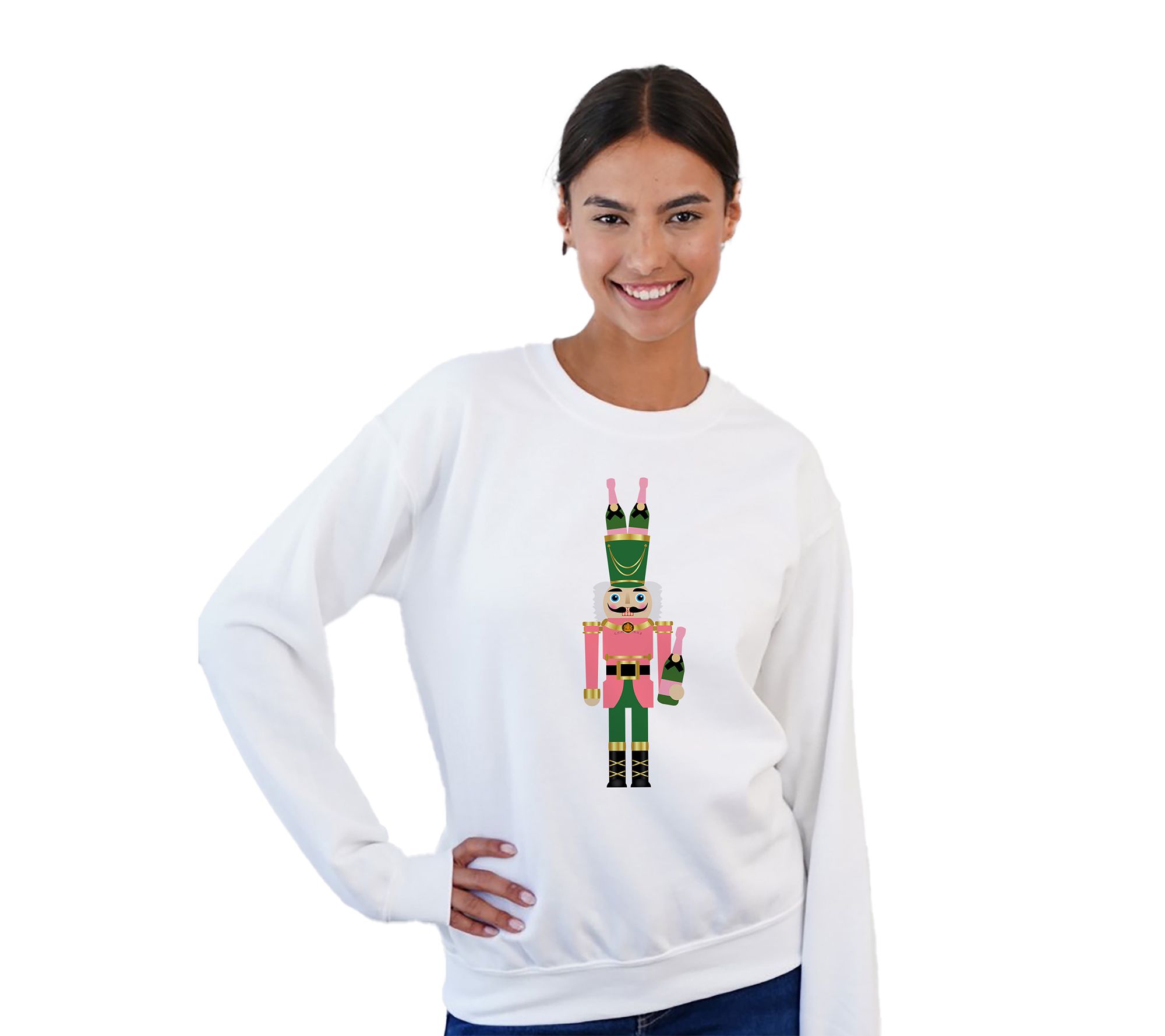 By The Edit Fun & Festive Winter Motif Crewneck Sweatshirt