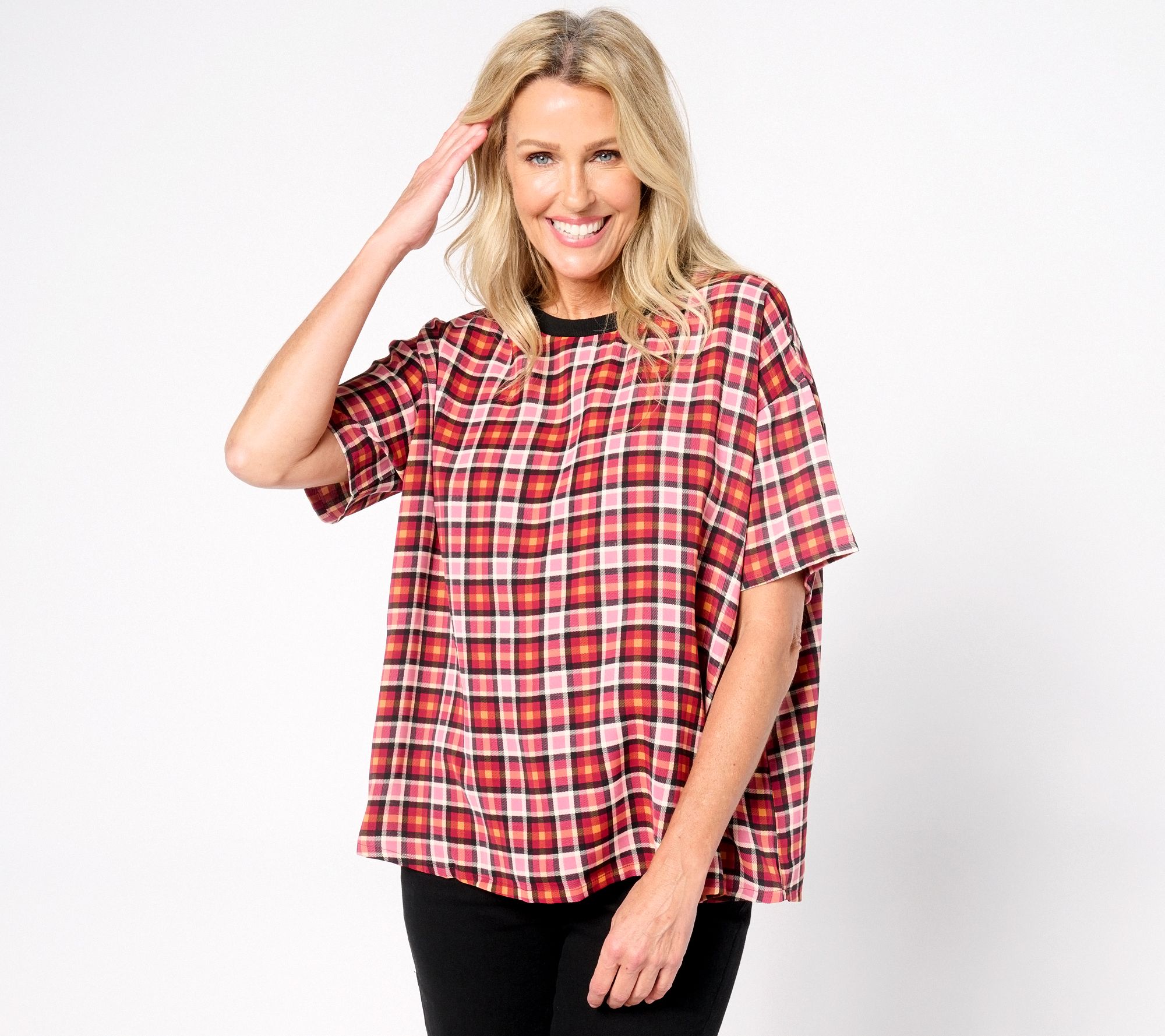 "As Is" nicole by Nicole Miller Short Sleeve Crewneck Top