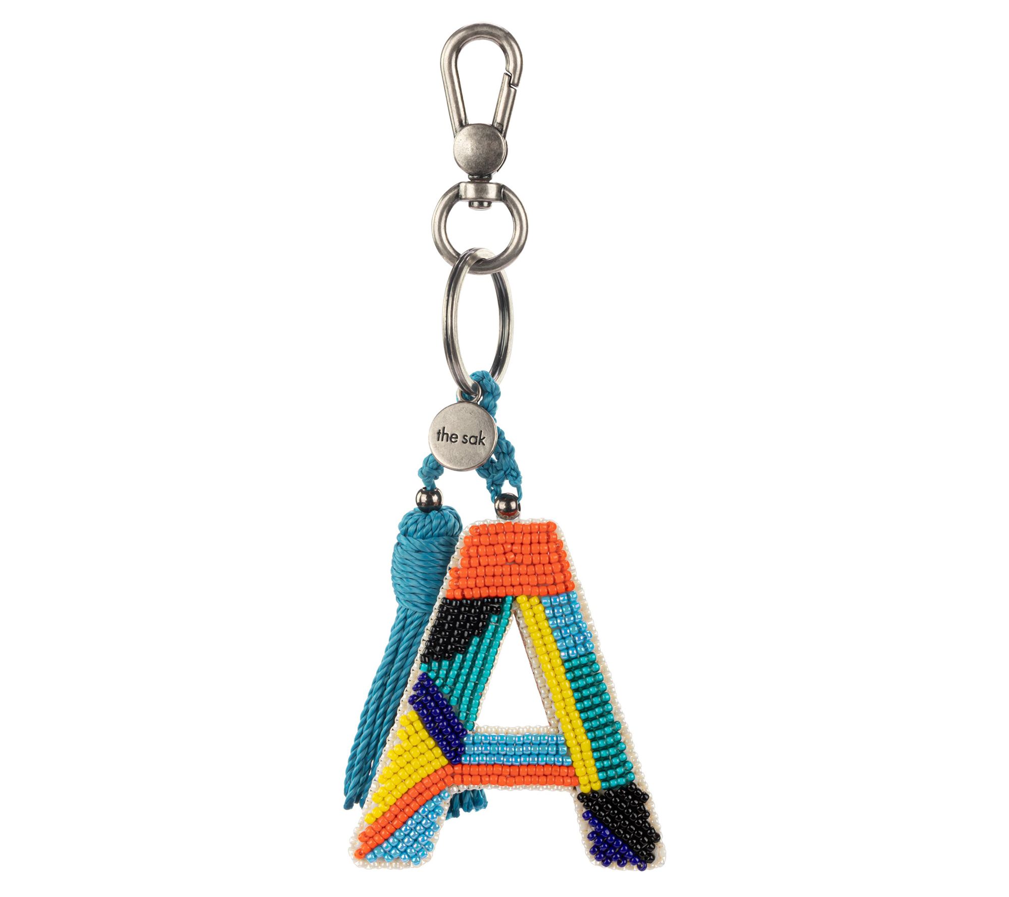 The Sak Glass Beads Small Initial Dangle Bag Charm