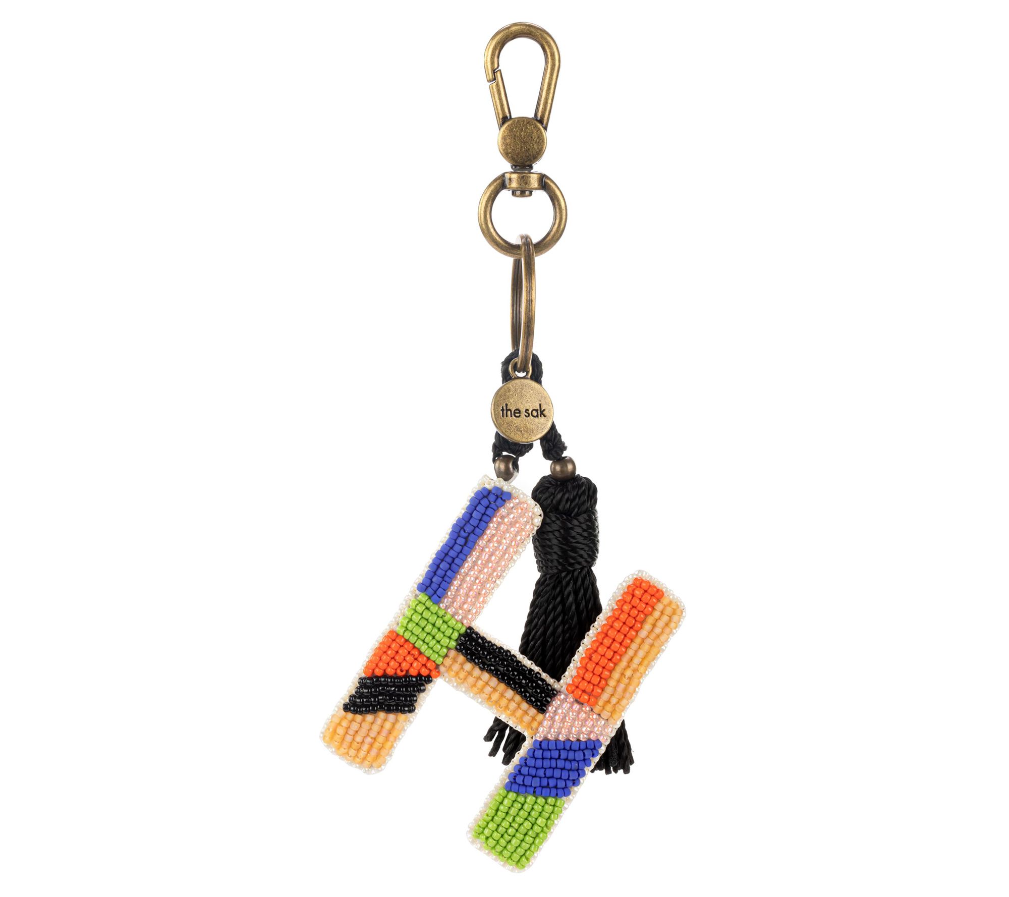 The Sak Glass Beads Small Initial Dangle Bag Charm