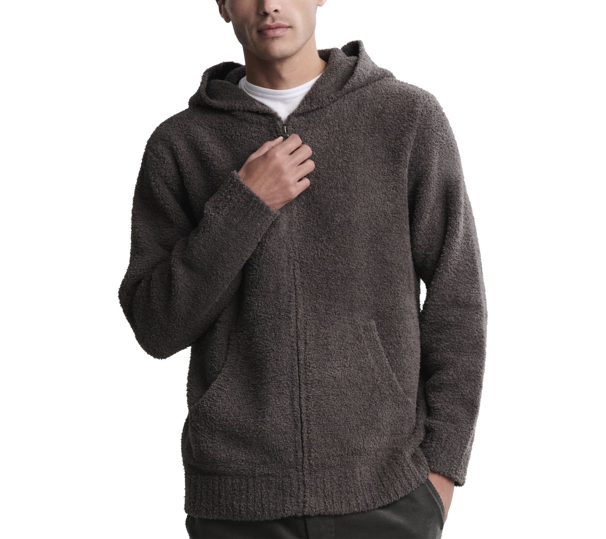 Barefoot Dreams CozyChic Men's Zip Up Hoodie