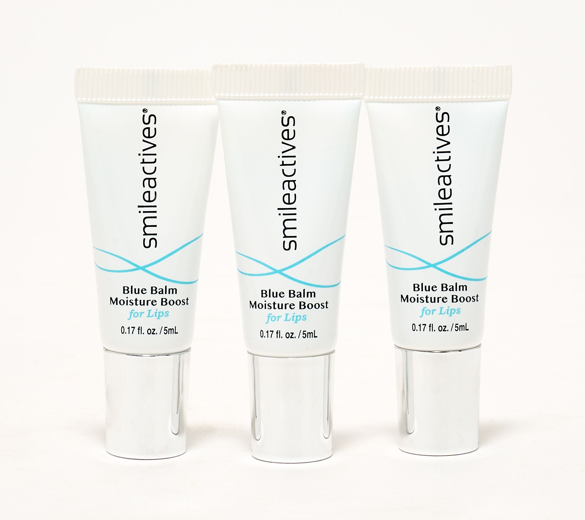 Smileactives Set of 3 Blue Lip Balms