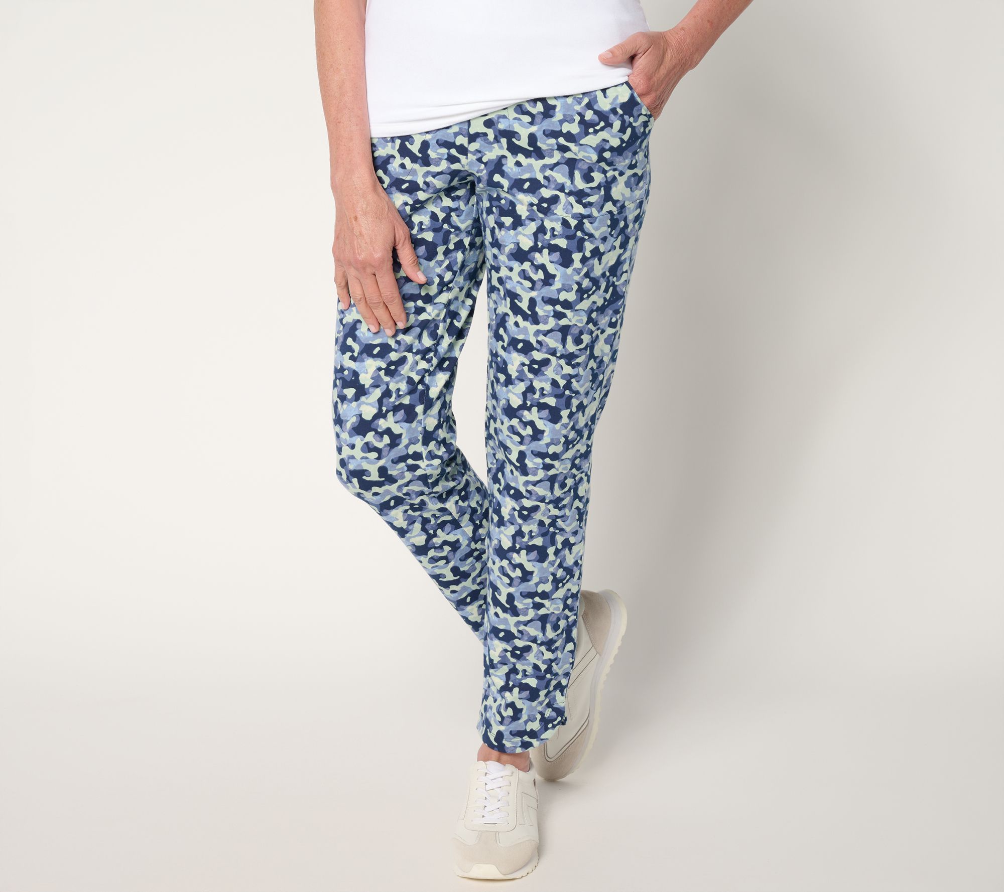 Denim & Co. Active Regular Duo Stretch Slim Leg Ankle Pant