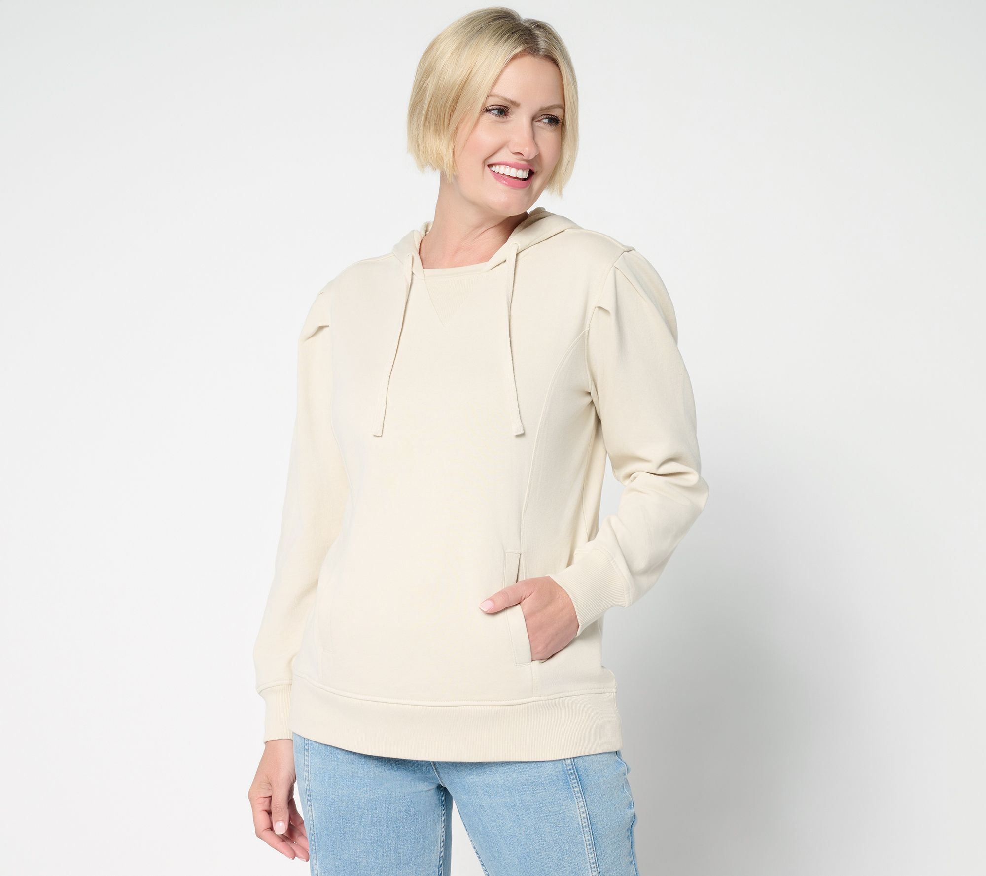 LOGO by Lori Goldstein French Terry Printed or Solid Hoodie