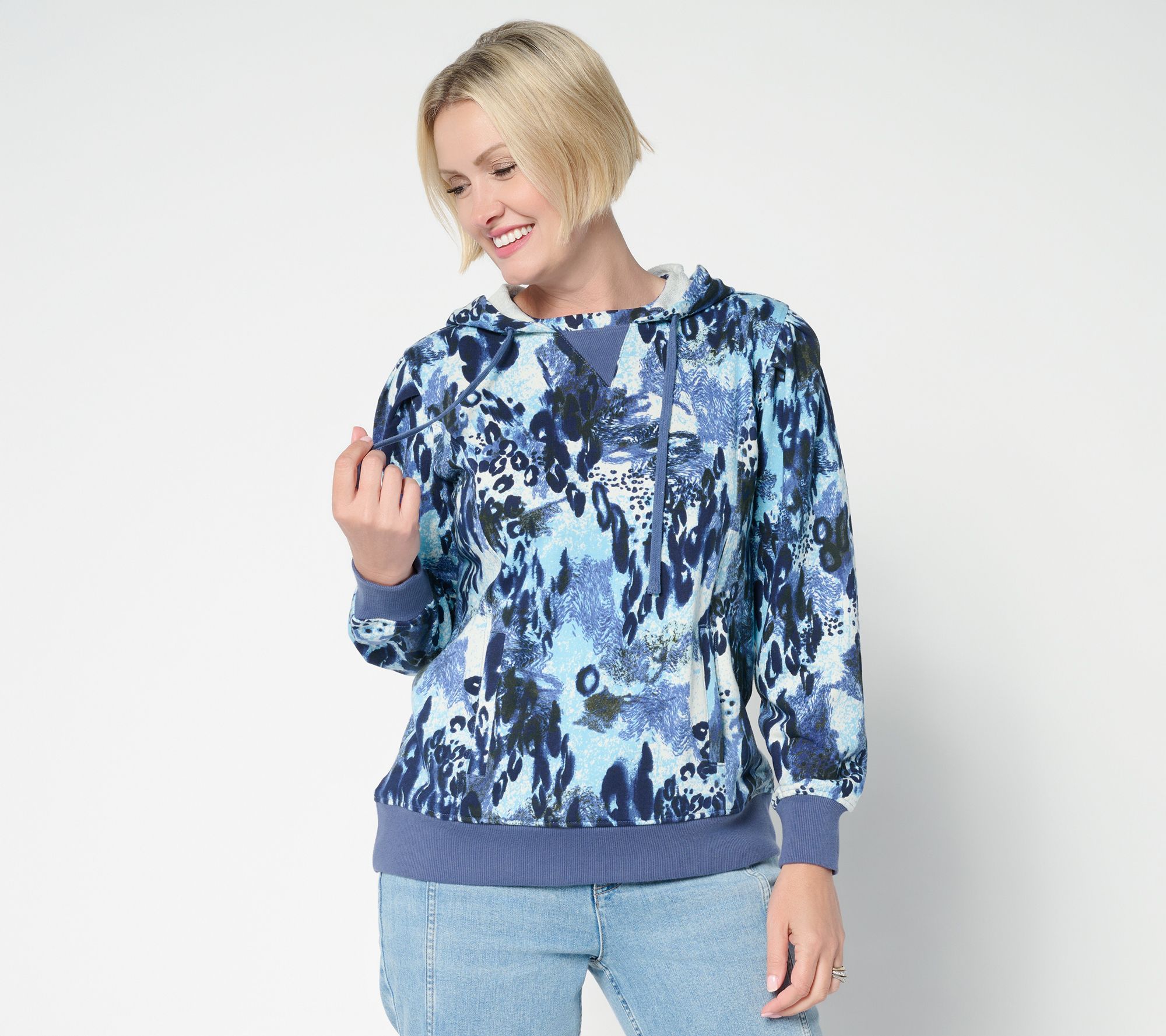 LOGO by Lori Goldstein French Terry Printed or Solid Hoodie