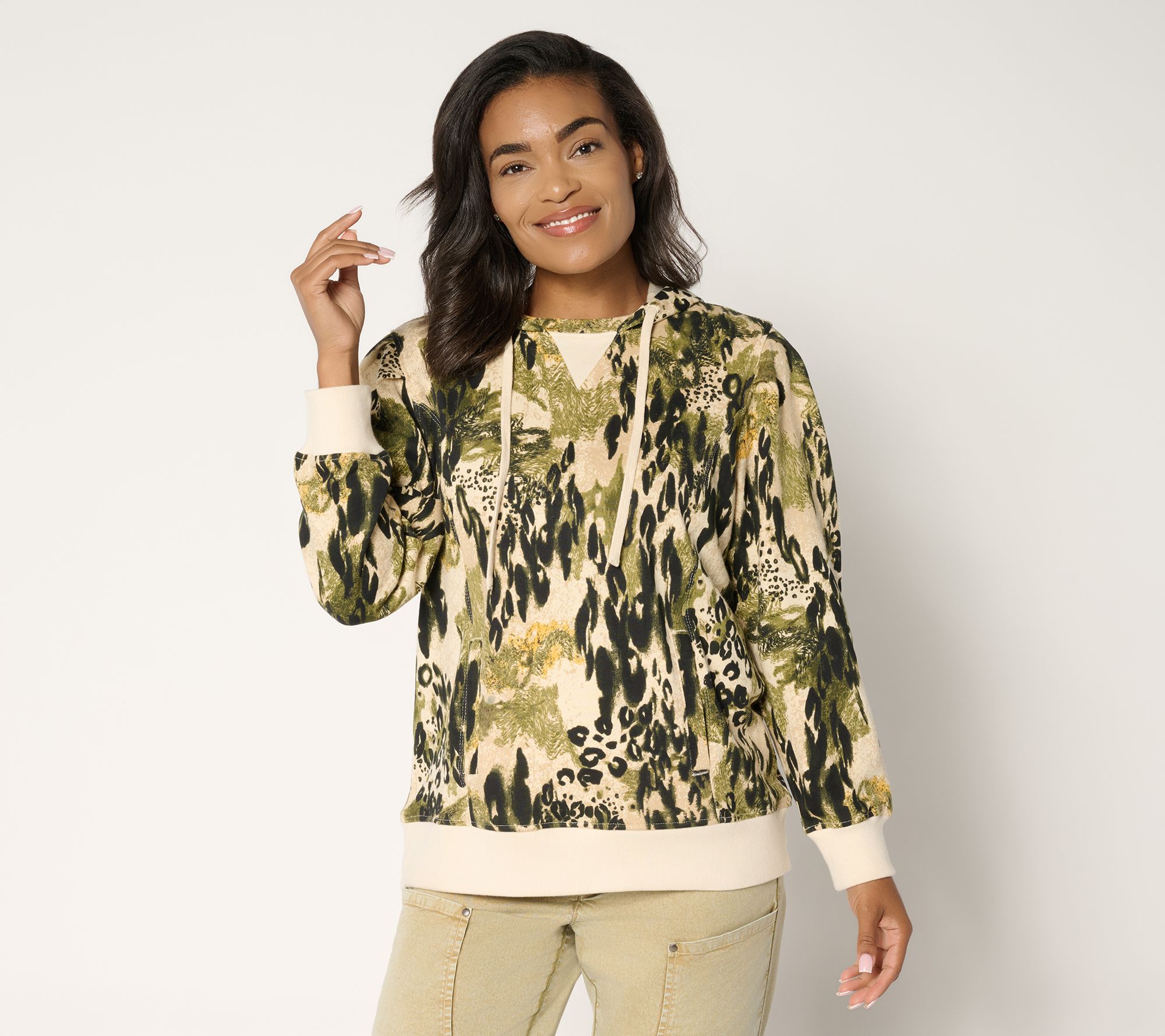 LOGO by Lori Goldstein French Terry Printed or Solid Hoodie