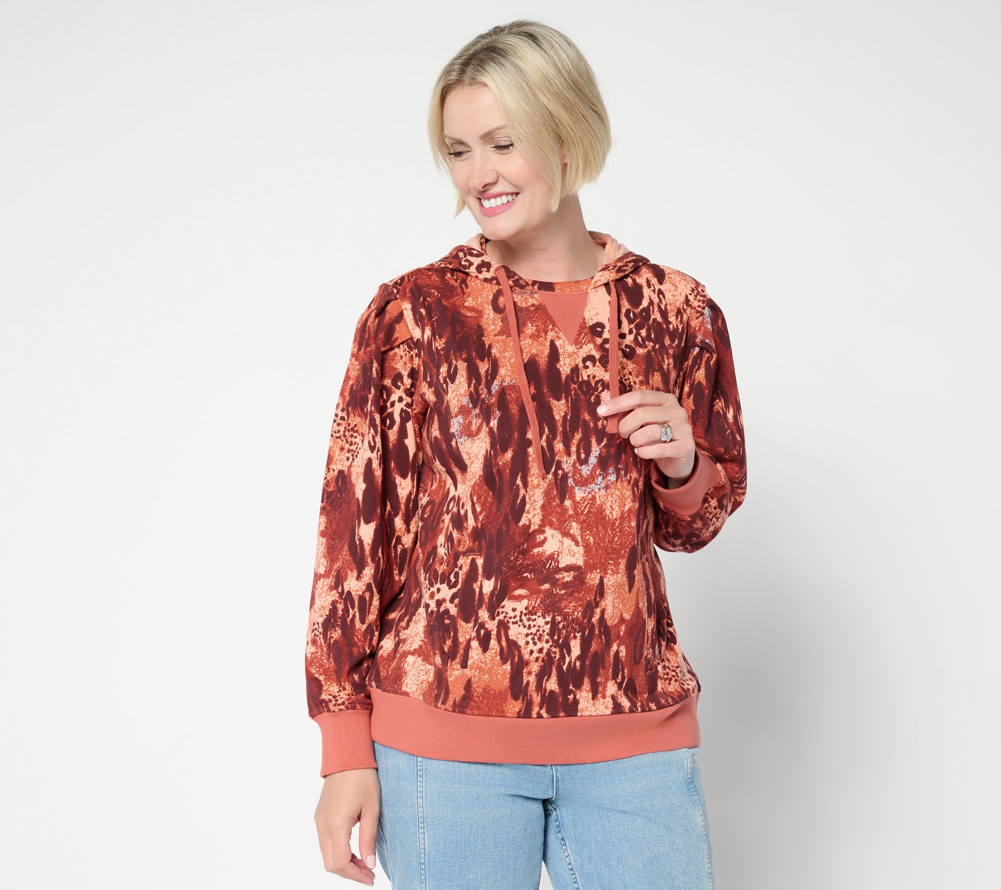 LOGO by Lori Goldstein French Terry Printed or Solid Hoodie