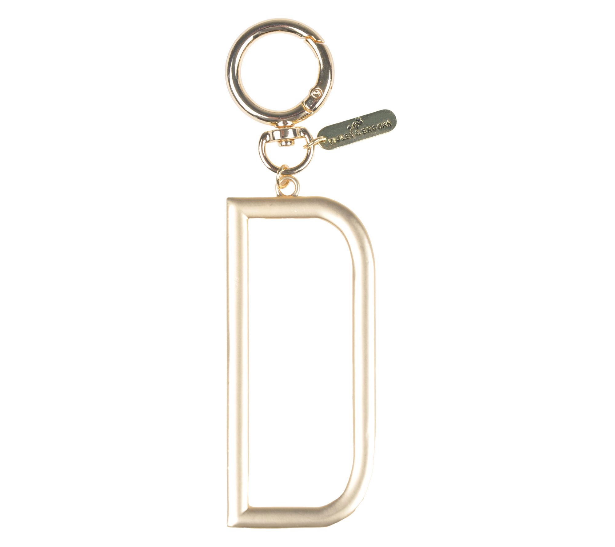 Violet & Brooks Gold Initial Bag Charm