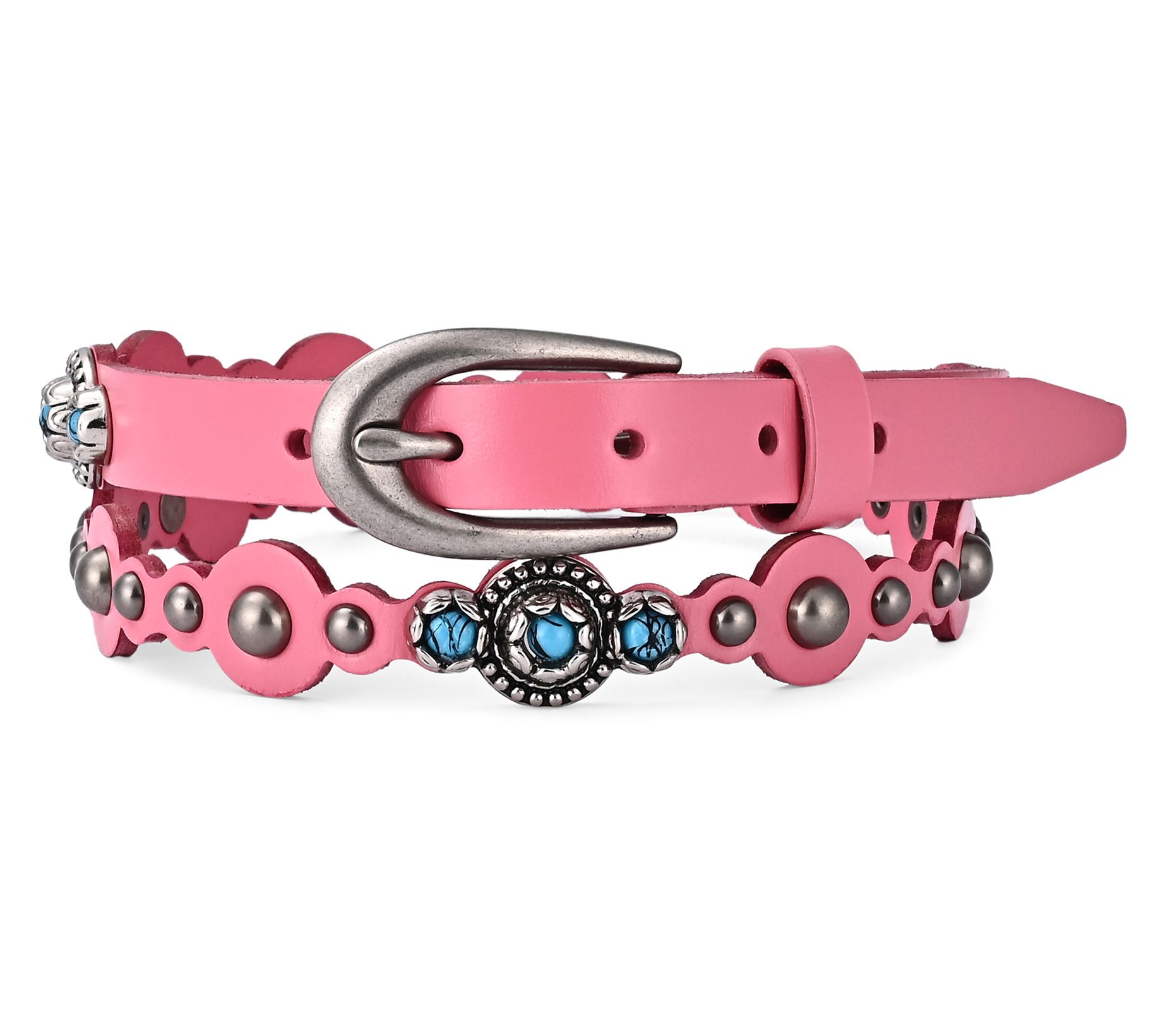 Old Trend Rosa Flourish Leather Belt